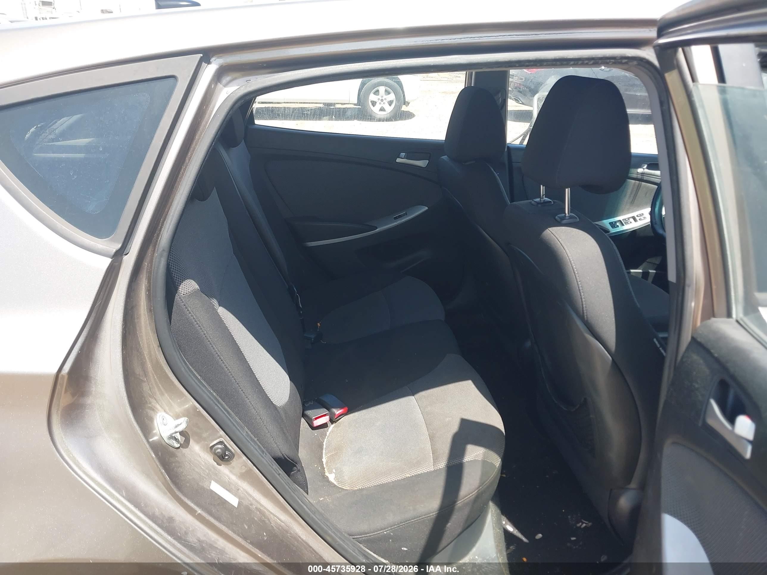 2013 Hyundai Accent Gs Gray vin: KMHCT5AE5DU083950