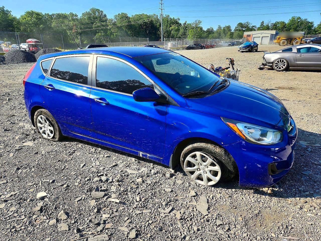2013 Hyundai Accent Gs Синий vin: KMHCT5AE5DU097802