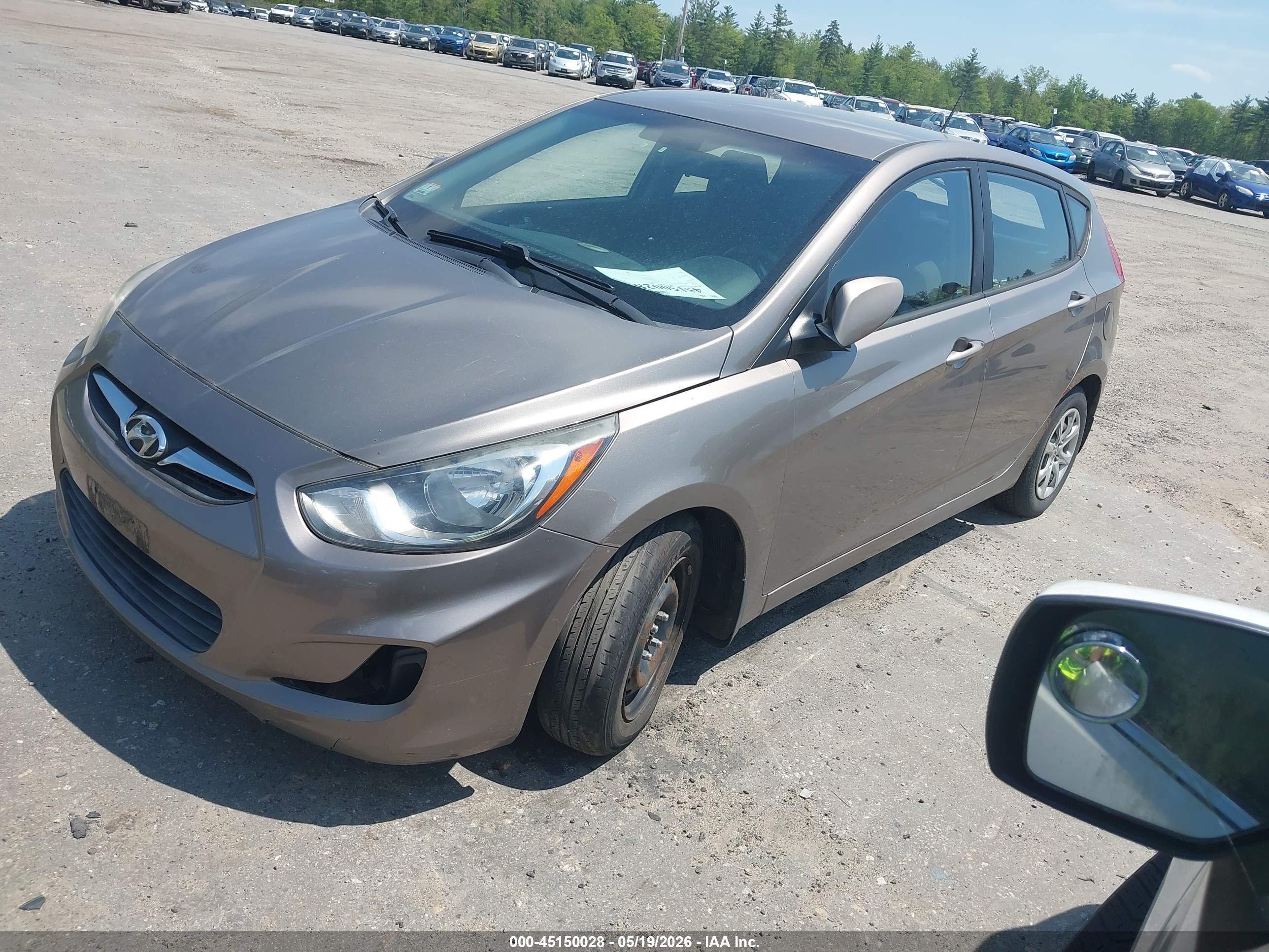 2013 Hyundai Accent Gs Brown vin: KMHCT5AE5DU098741