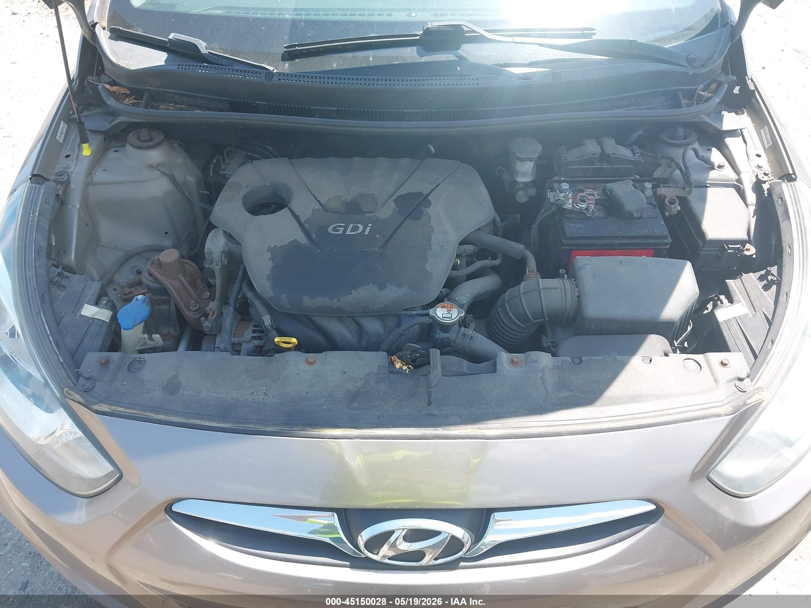 2013 Hyundai Accent Gs Brown vin: KMHCT5AE5DU098741