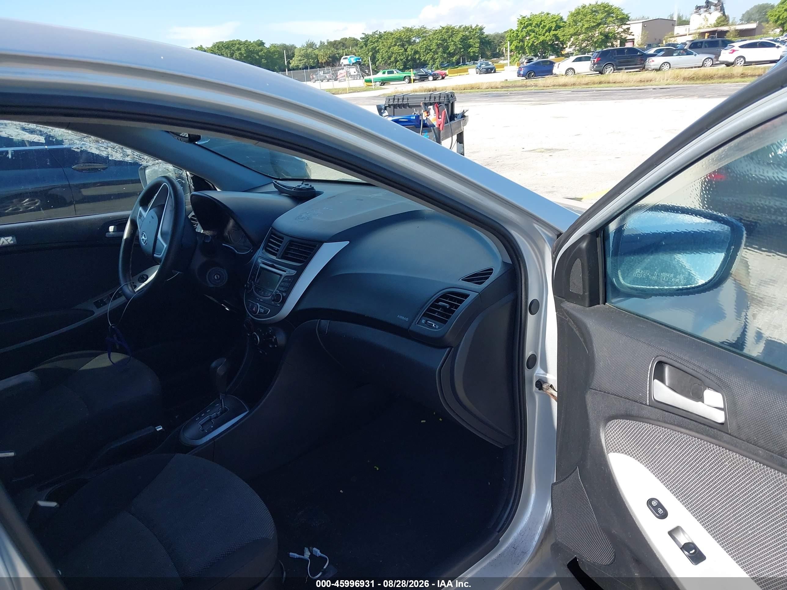2013 Hyundai Accent Gs Gray vin: KMHCT5AE5DU109804
