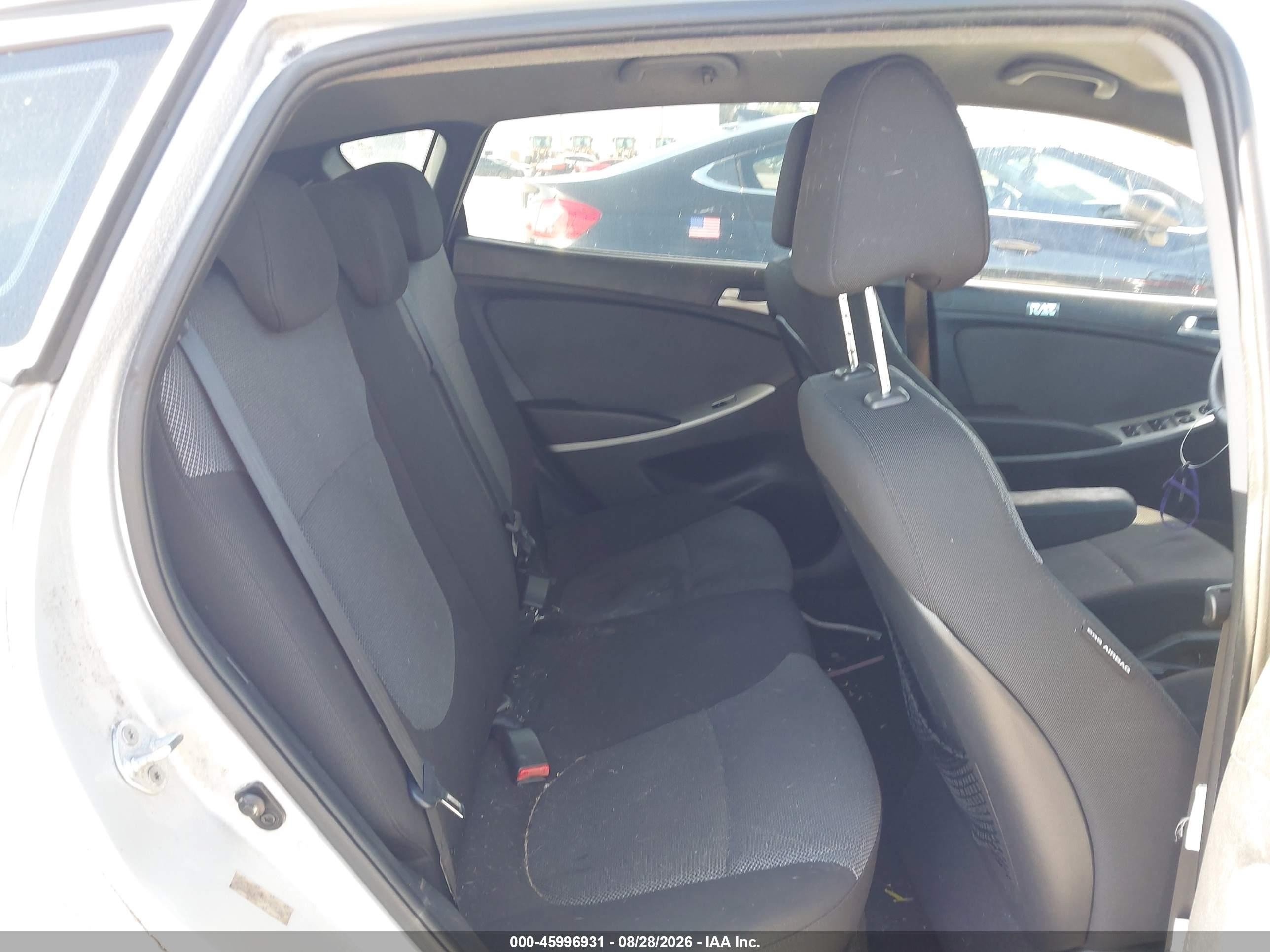2013 Hyundai Accent Gs Gray vin: KMHCT5AE5DU109804