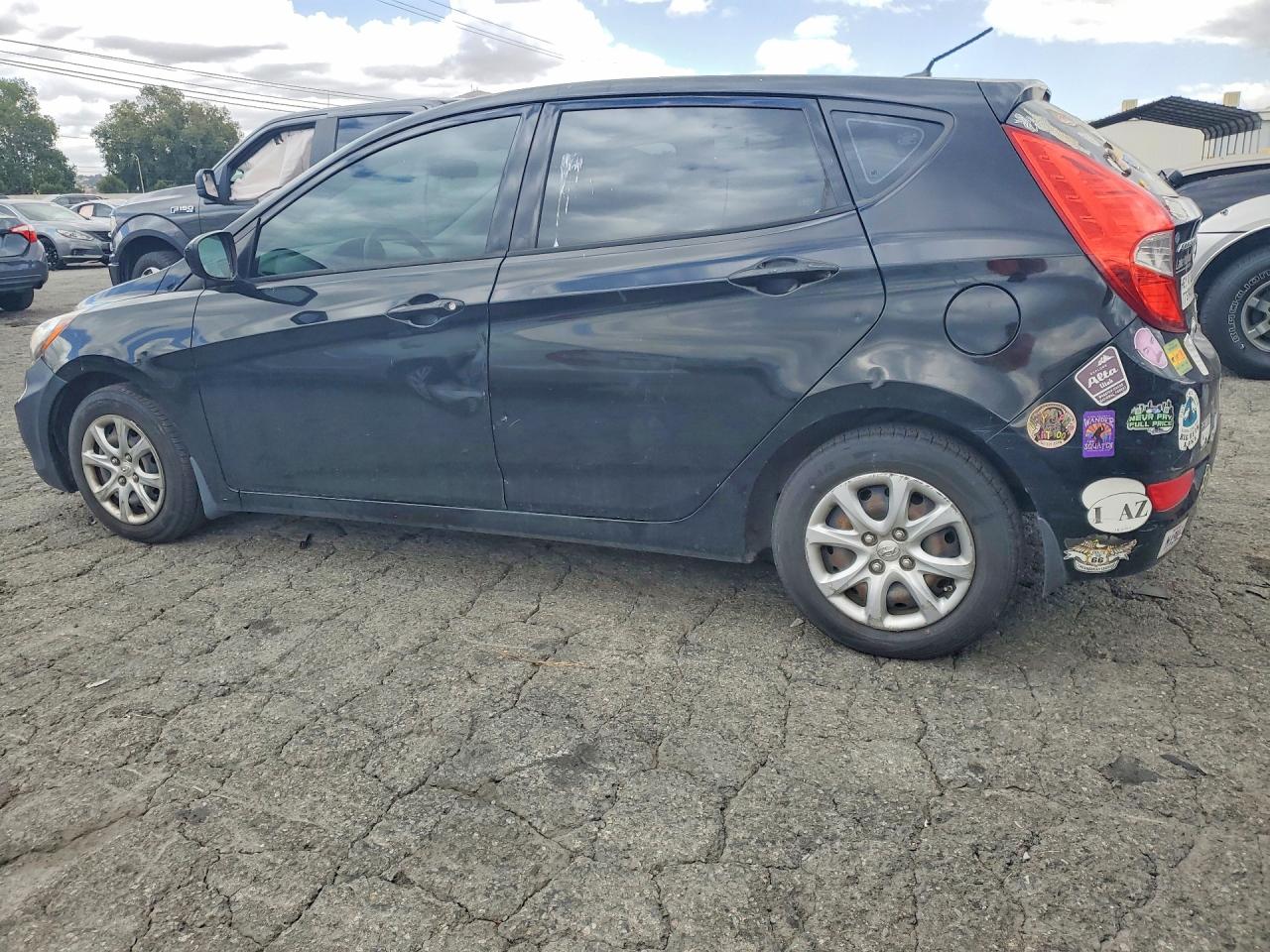 2013 Hyundai Accent Gs Черный vin: KMHCT5AE5DU127428