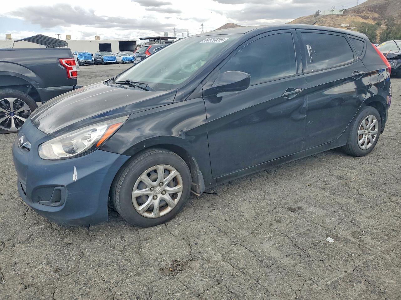 2013 Hyundai Accent Gs Черный vin: KMHCT5AE5DU127428