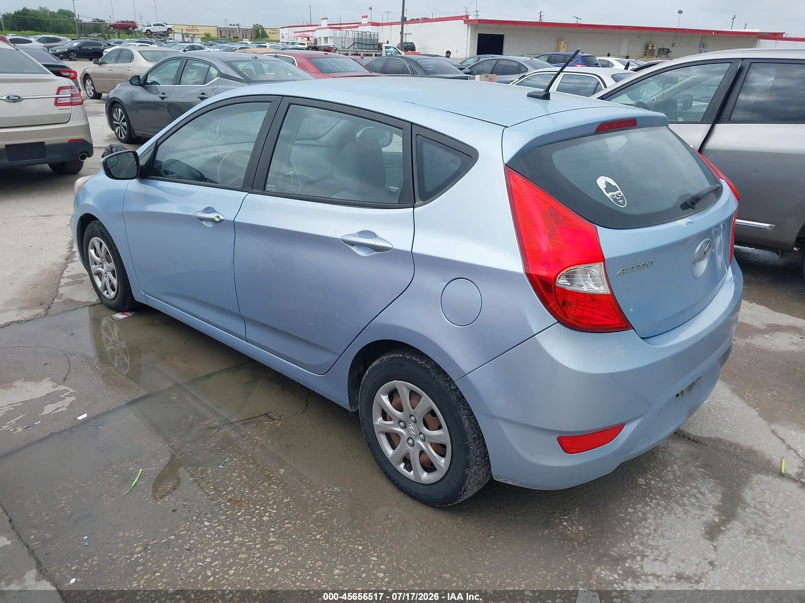 2014 Hyundai Accent Gs Blue vin: KMHCT5AE5EU141377