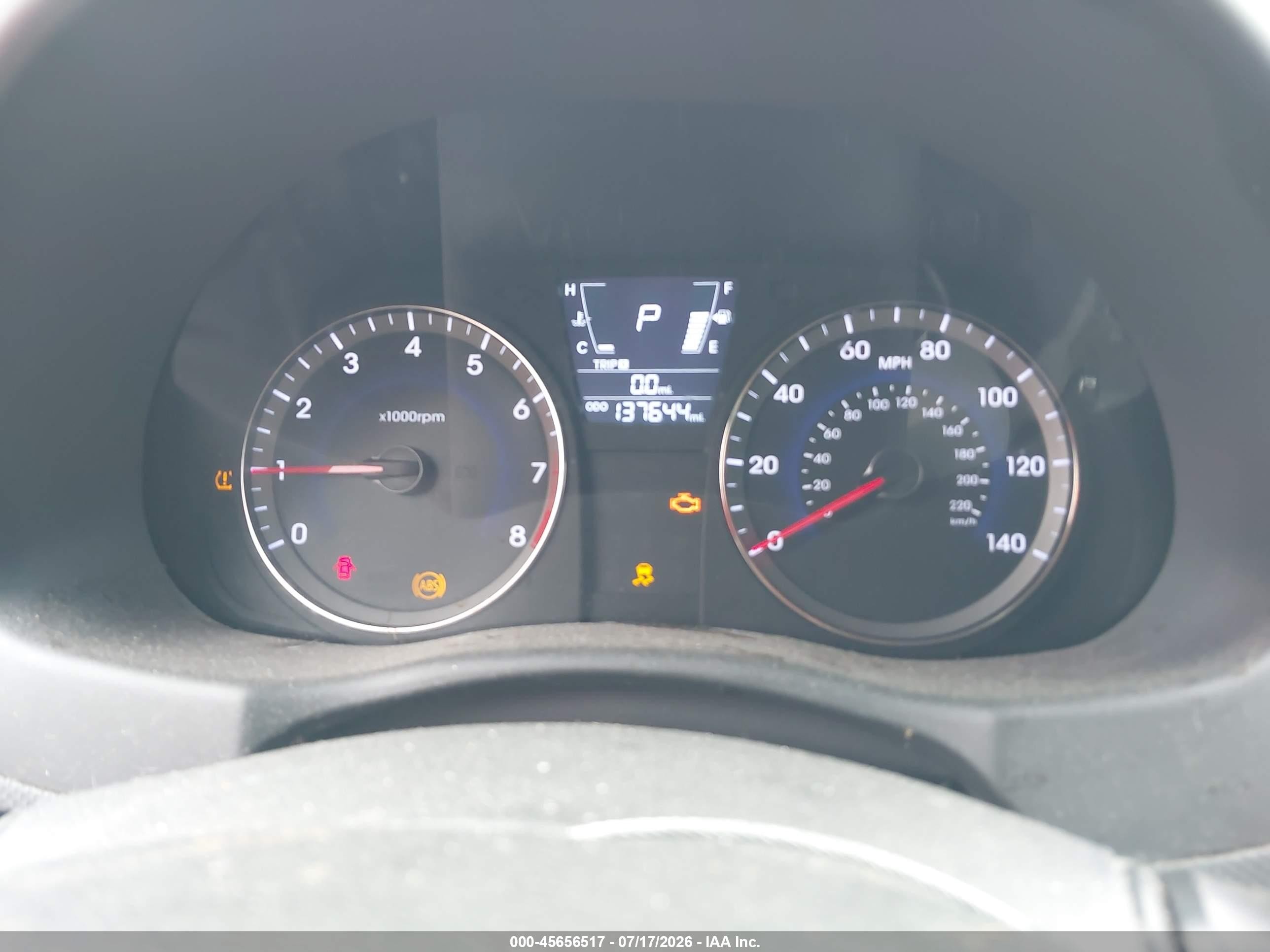 2014 Hyundai Accent Gs Blue vin: KMHCT5AE5EU141377