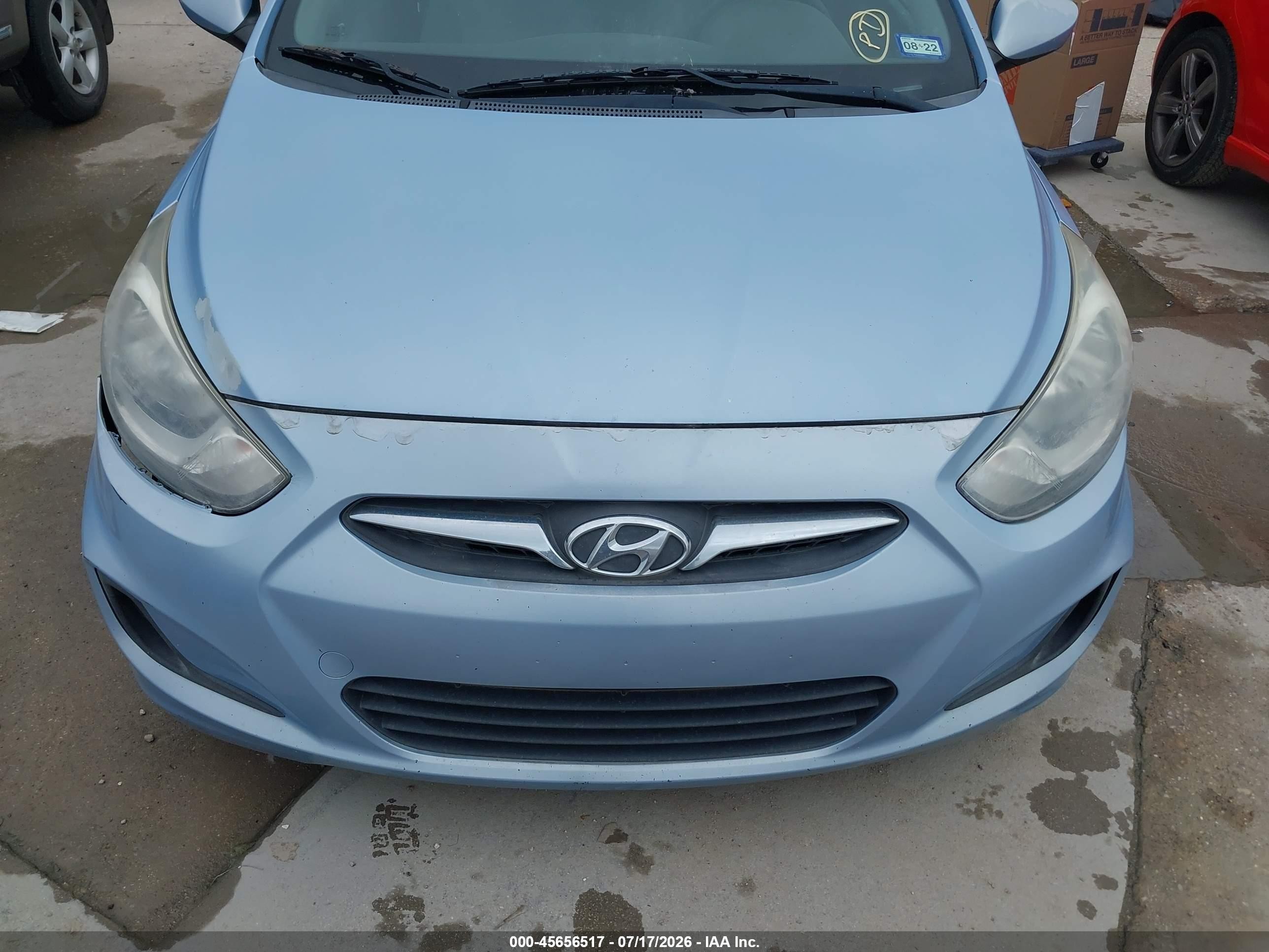 2014 Hyundai Accent Gs Blue vin: KMHCT5AE5EU141377