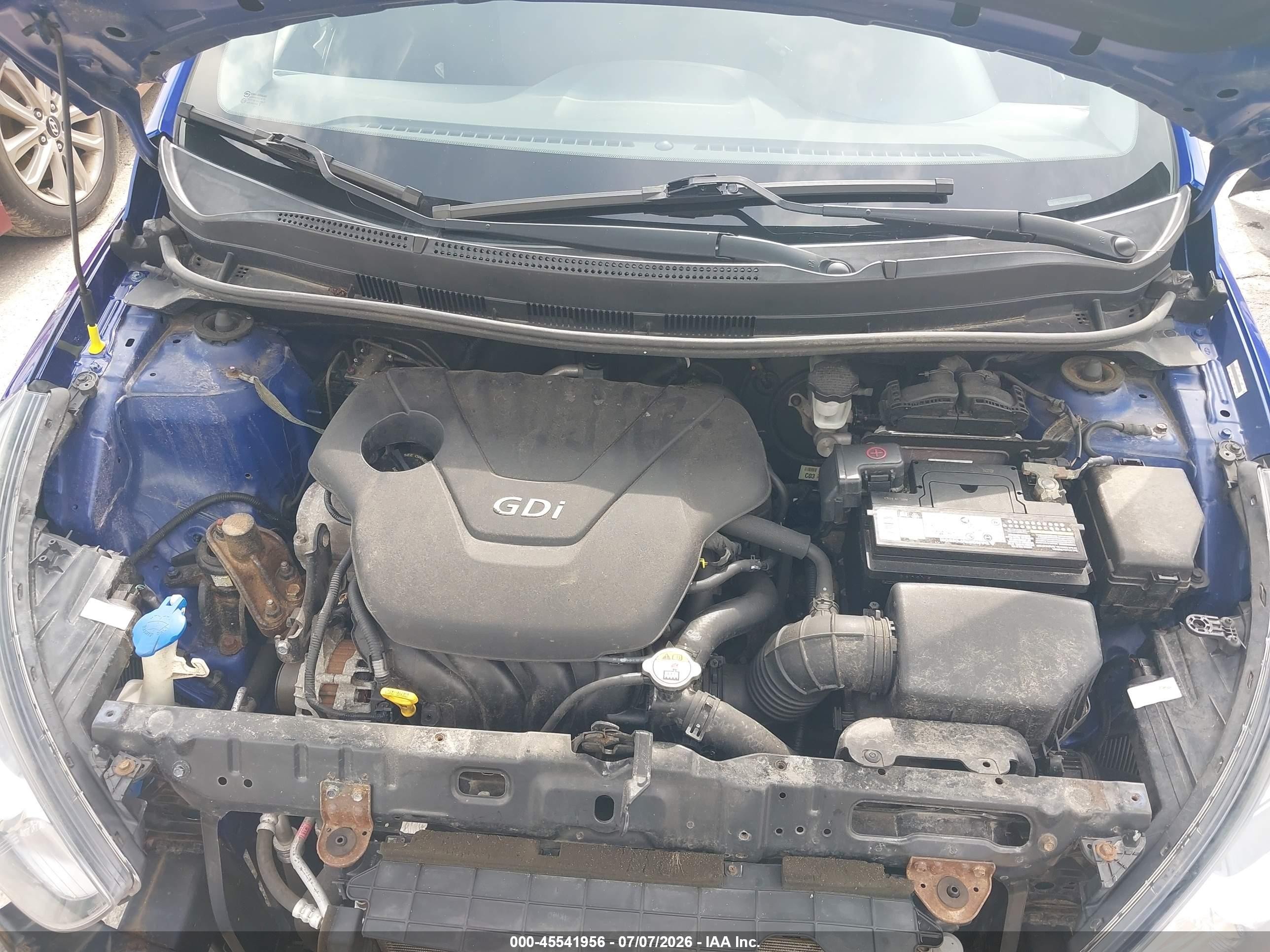 2014 Hyundai Accent Gs Blue vin: KMHCT5AE5EU148961