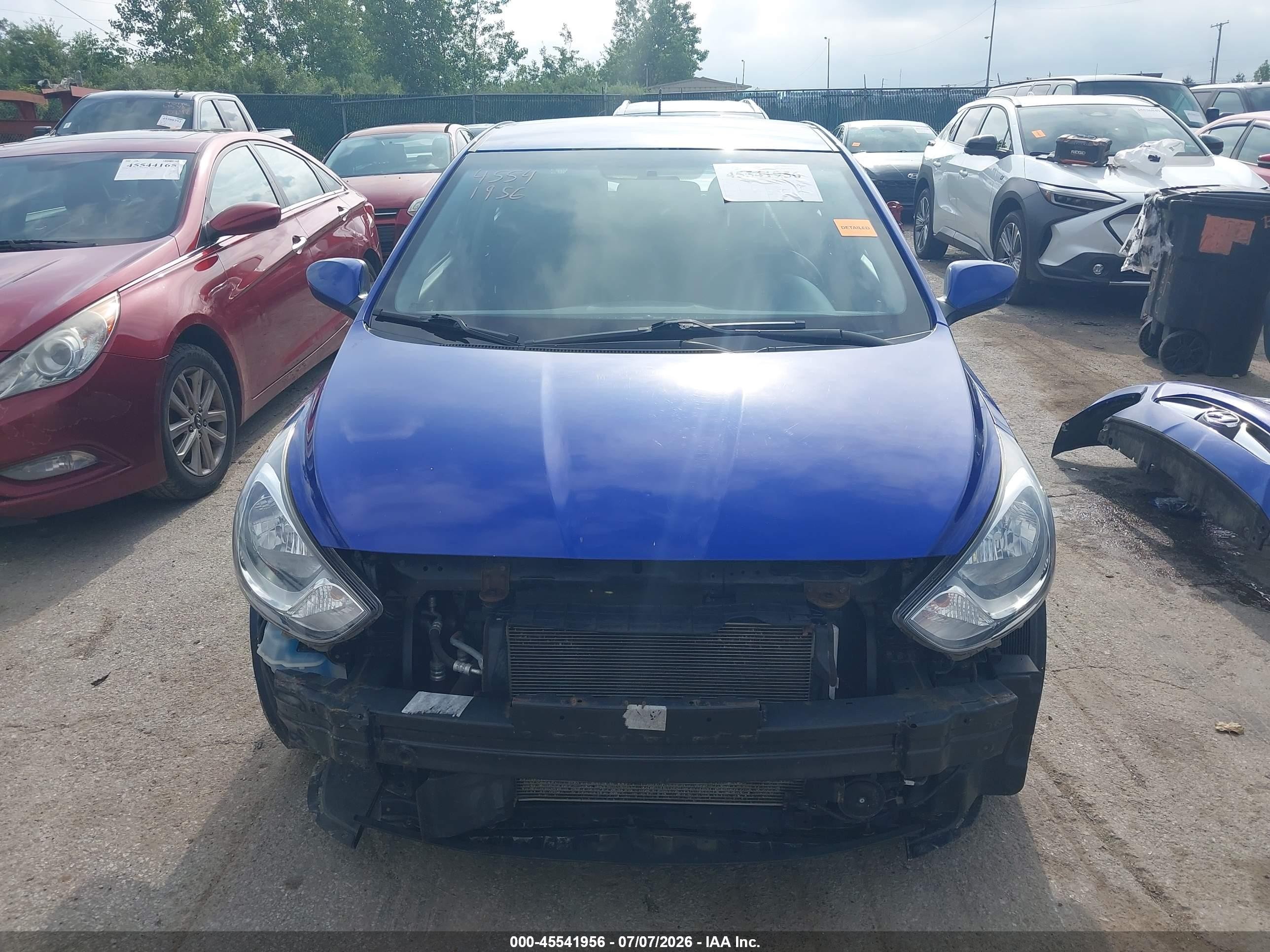 2014 Hyundai Accent Gs Blue vin: KMHCT5AE5EU148961