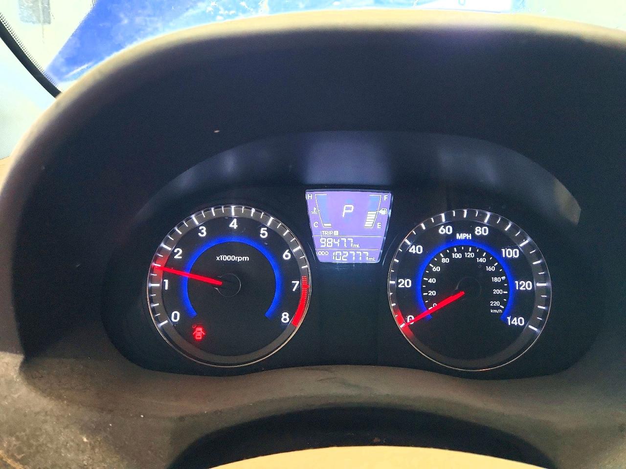 2014 Hyundai Accent Gs Blue vin: KMHCT5AE5EU166666
