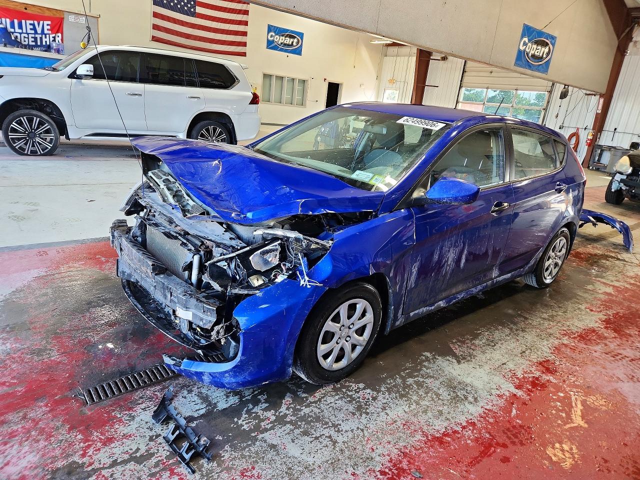 2014 Hyundai Accent Gs Blue vin: KMHCT5AE5EU166666