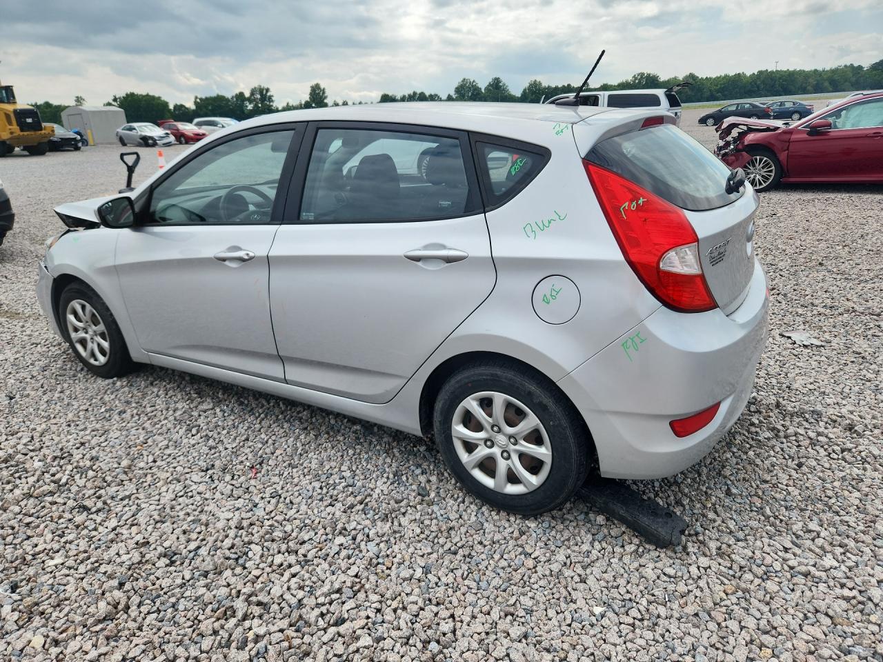2014 Hyundai Accent Gs Silver vin: KMHCT5AE5EU172936
