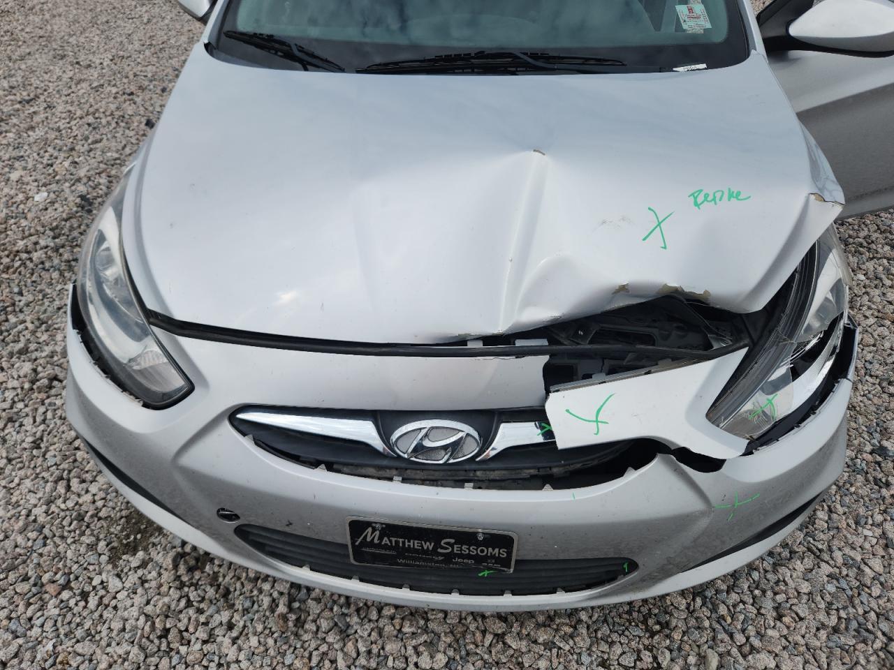 2014 Hyundai Accent Gs Silver vin: KMHCT5AE5EU172936