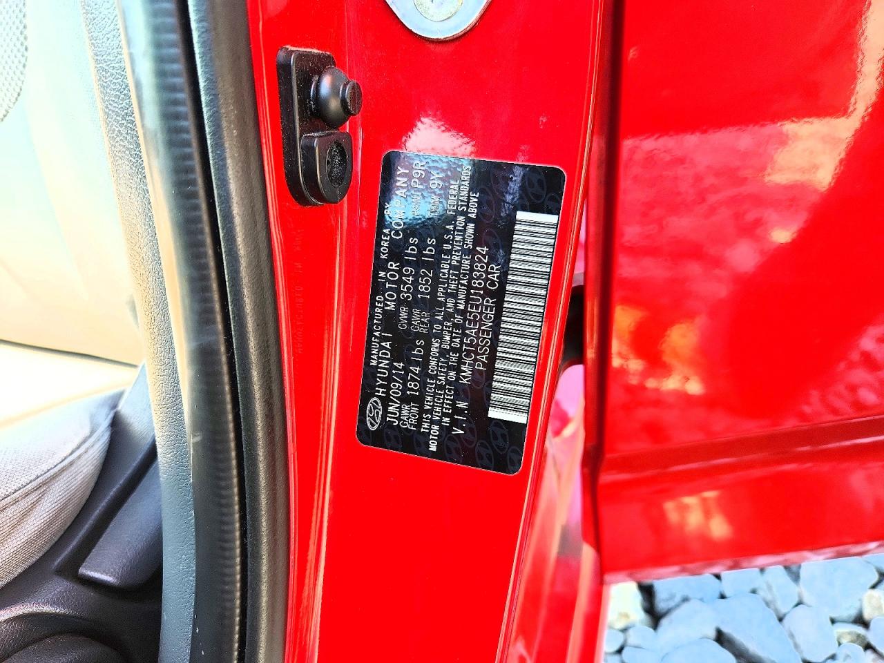2014 Hyundai Accent Gs Red vin: KMHCT5AE5EU183824