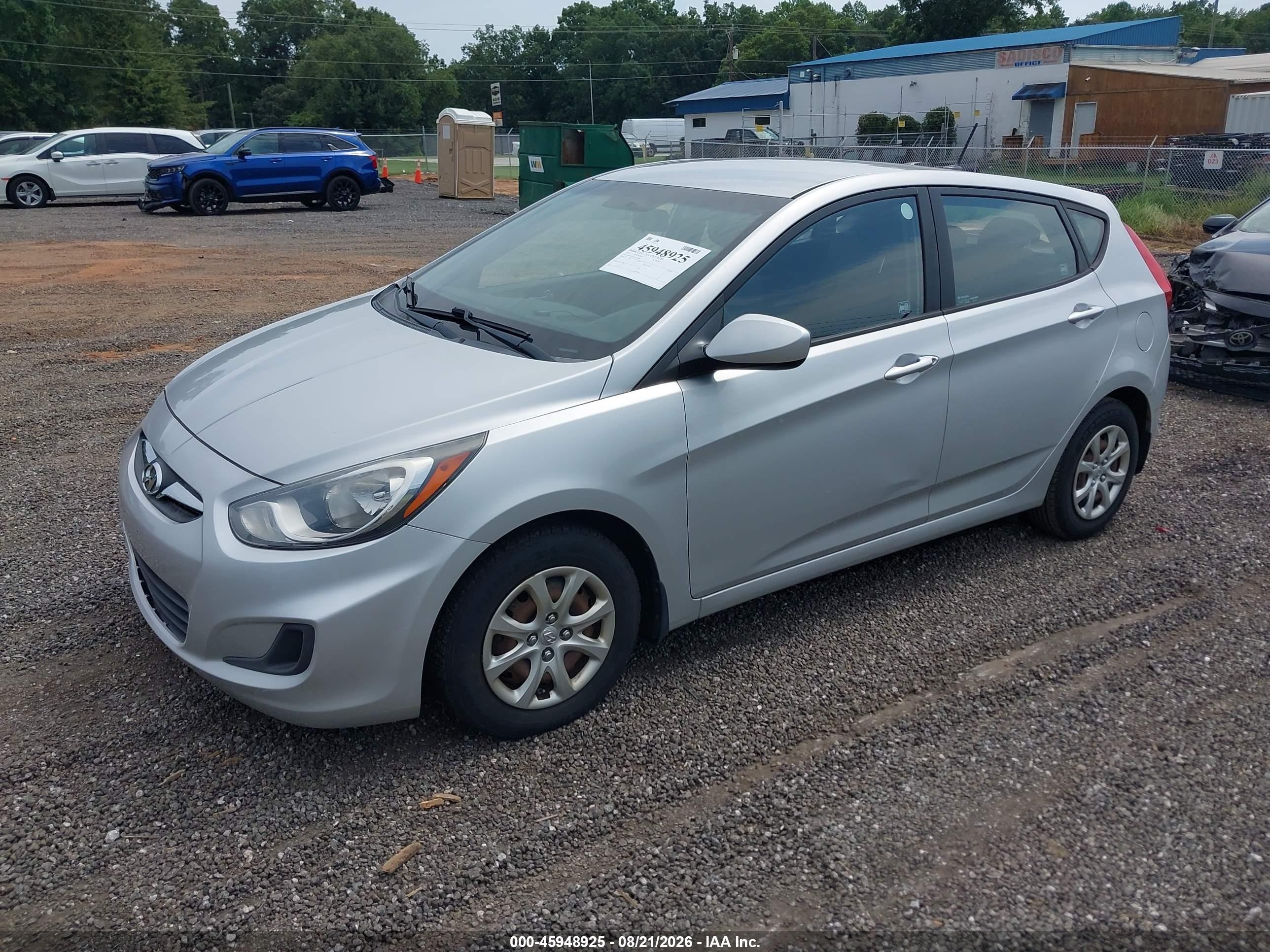 2014 Hyundai Accent Gs Серебряный vin: KMHCT5AE5EU188781