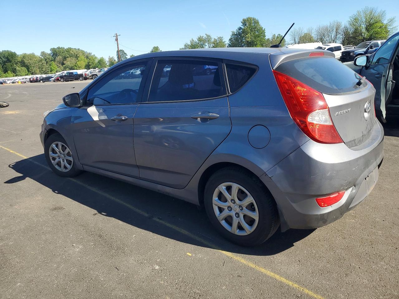 2014 Hyundai Accent Gs Gray vin: KMHCT5AE5EU192927