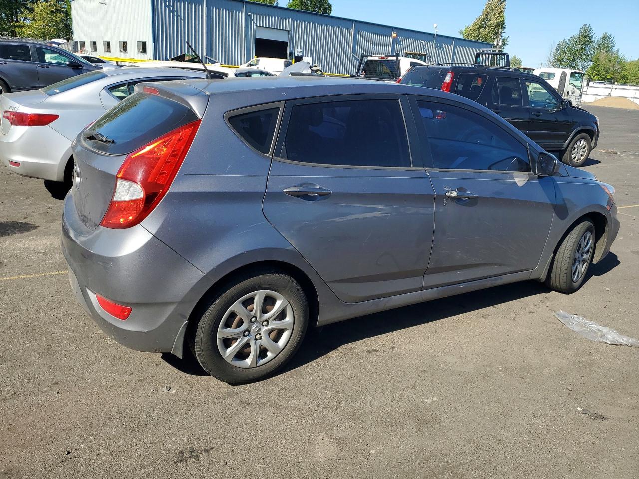 2014 Hyundai Accent Gs Gray vin: KMHCT5AE5EU192927