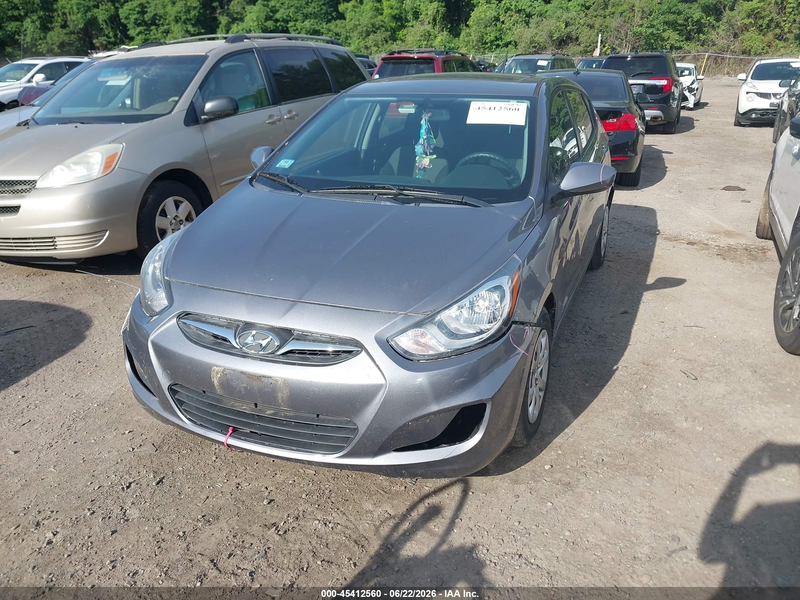 2014 Hyundai Accent Gs Серый vin: KMHCT5AE5EU193155