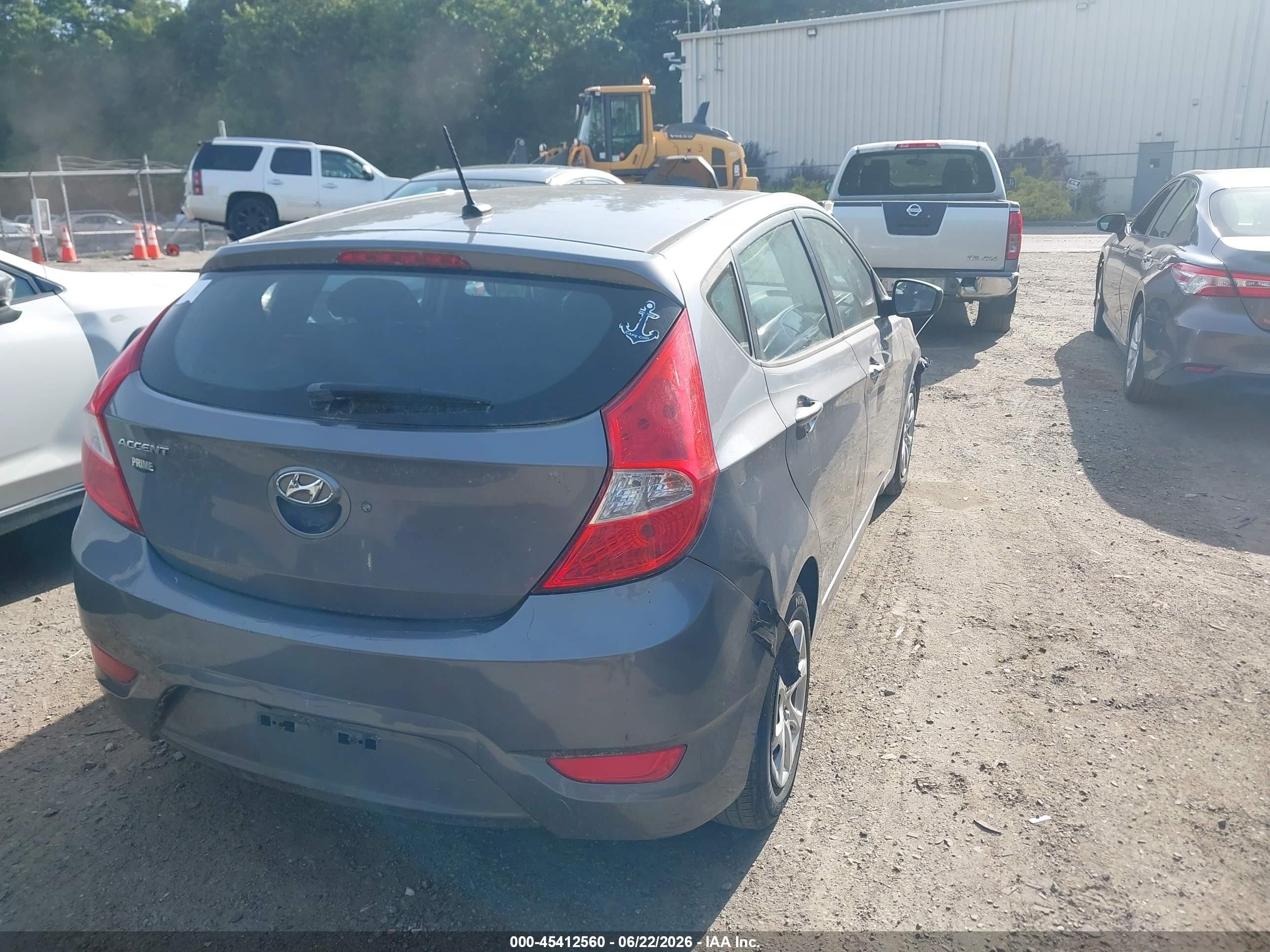 2014 Hyundai Accent Gs Серый vin: KMHCT5AE5EU193155
