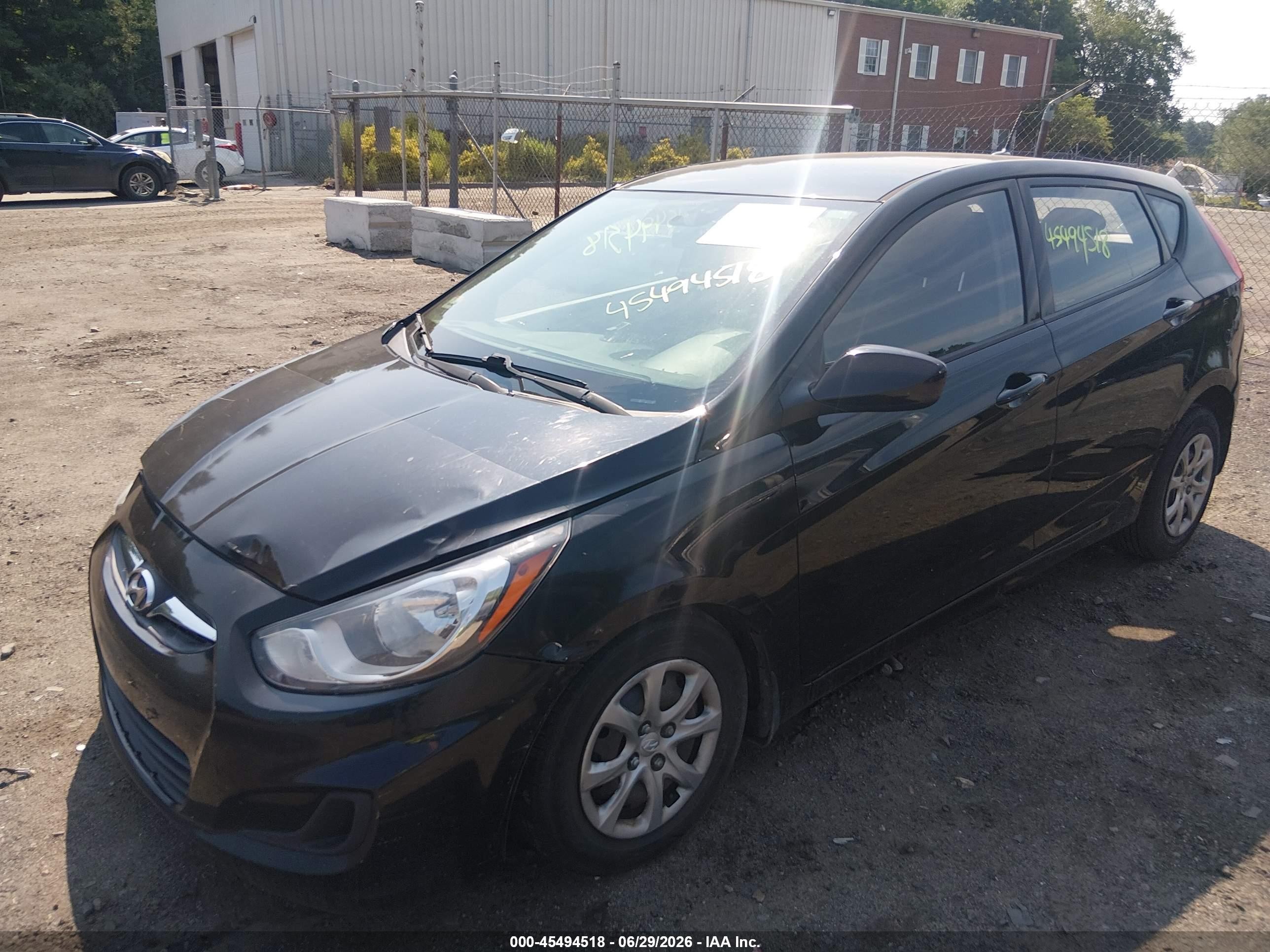 2014 Hyundai Accent Gs Черный vin: KMHCT5AE5EU194001