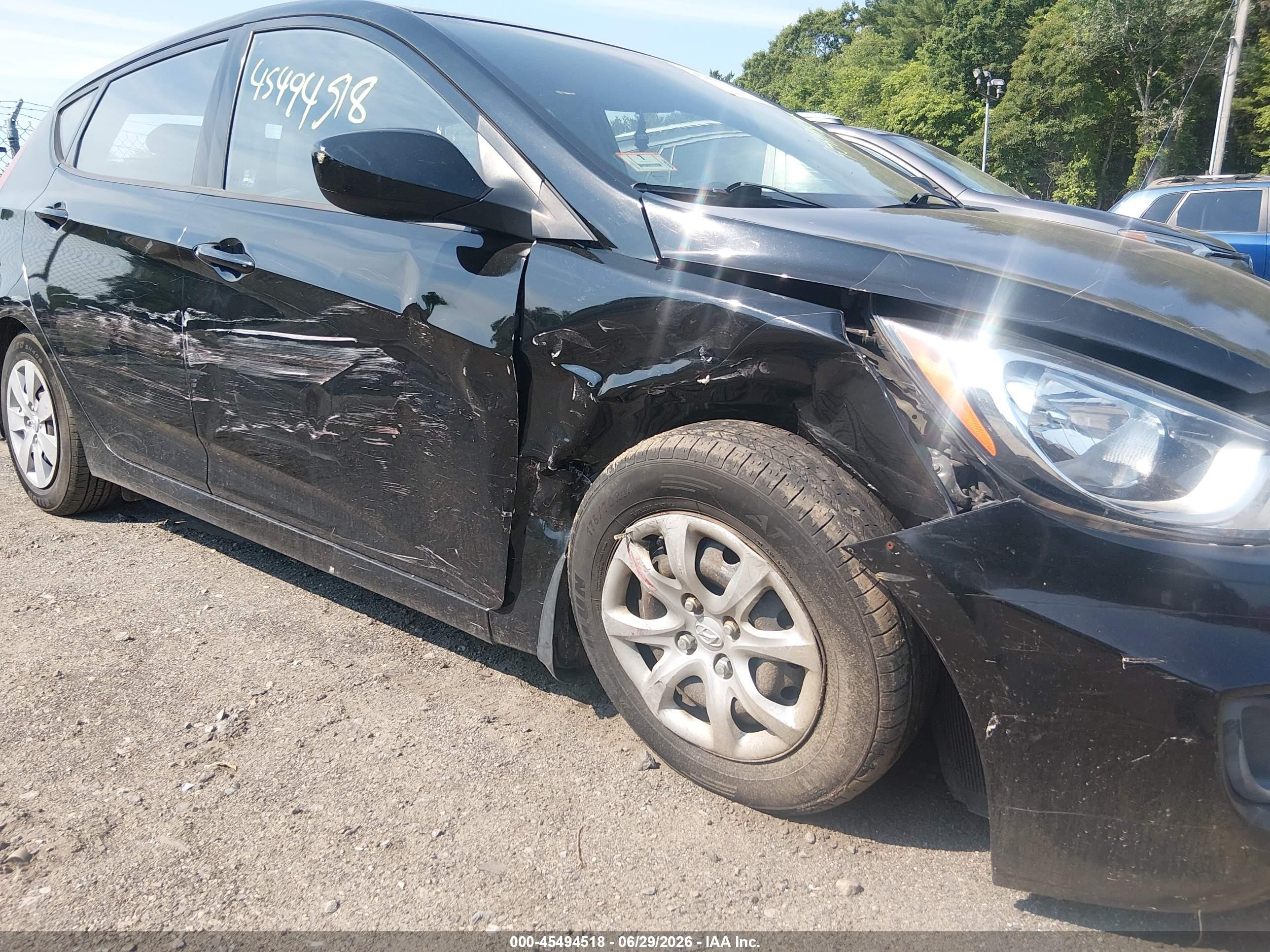 2014 Hyundai Accent Gs Черный vin: KMHCT5AE5EU194001