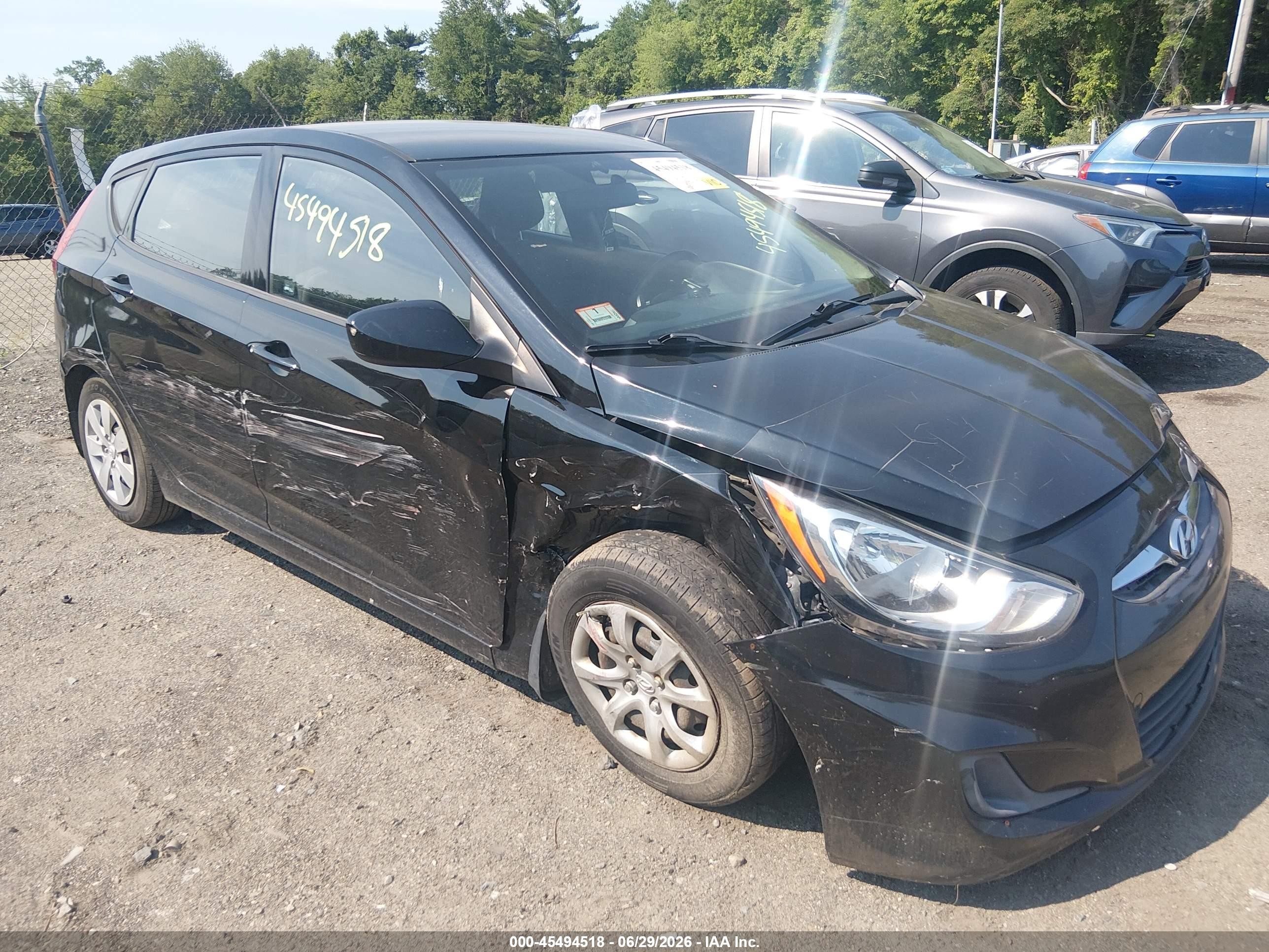 2014 Hyundai Accent Gs Черный vin: KMHCT5AE5EU194001