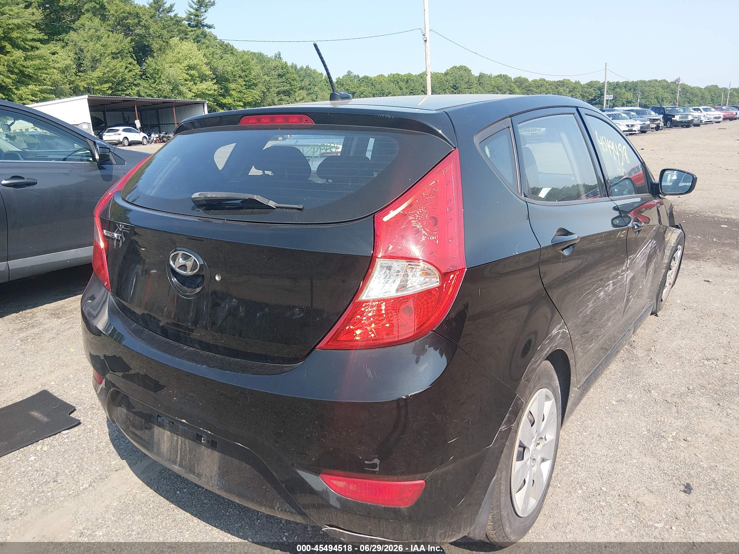 2014 Hyundai Accent Gs Черный vin: KMHCT5AE5EU194001