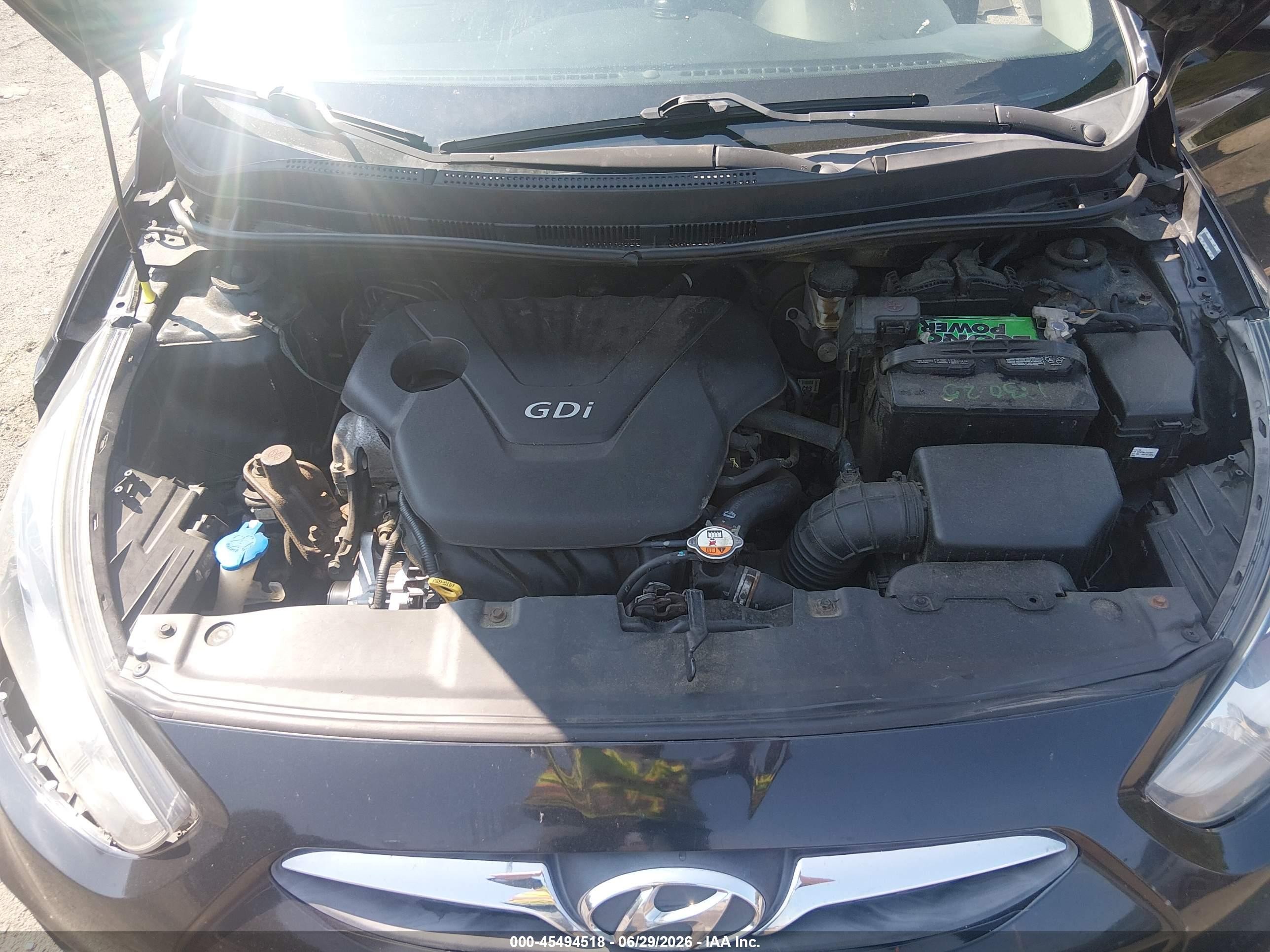 2014 Hyundai Accent Gs Черный vin: KMHCT5AE5EU194001