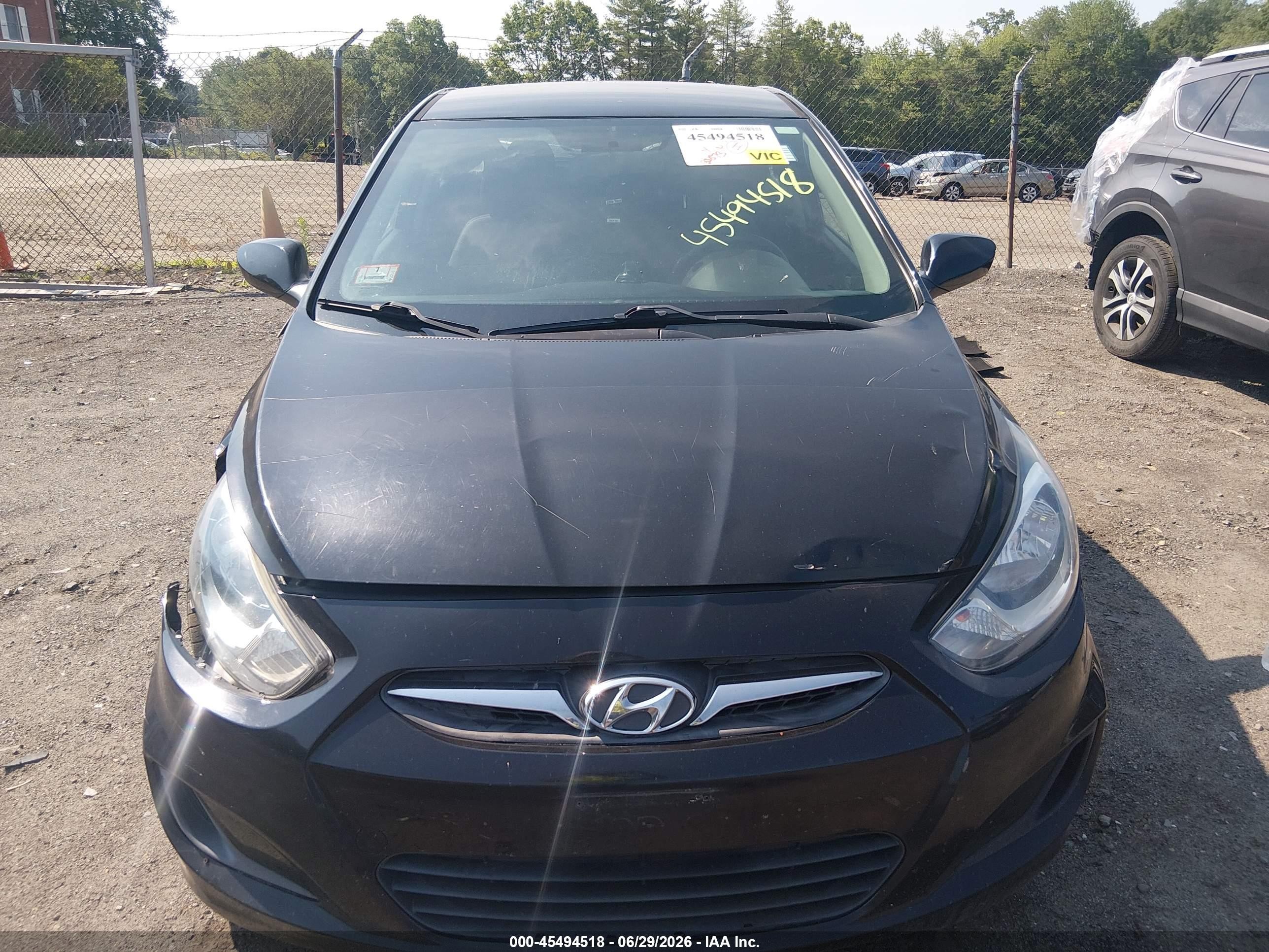 2014 Hyundai Accent Gs Черный vin: KMHCT5AE5EU194001