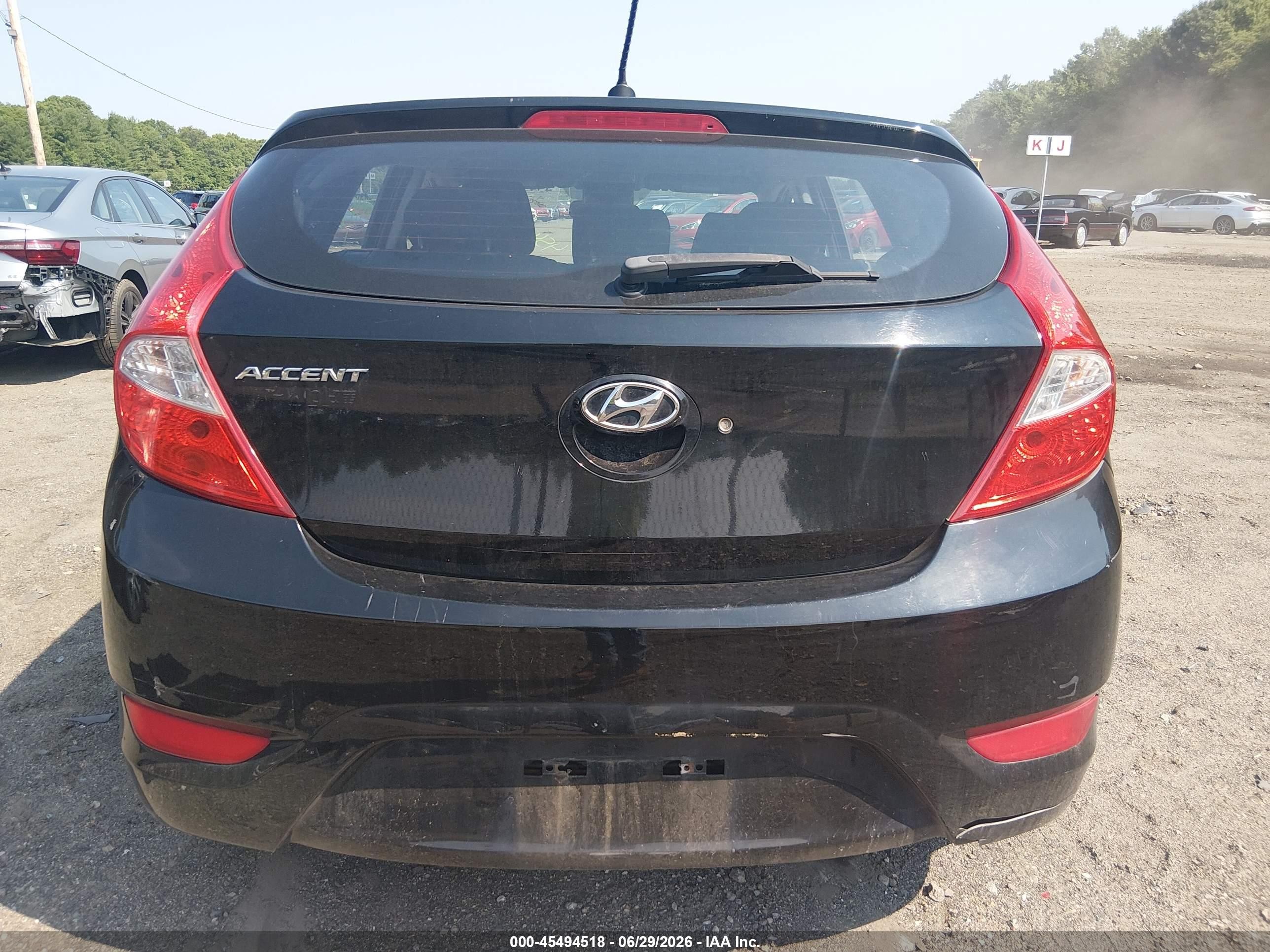 2014 Hyundai Accent Gs Черный vin: KMHCT5AE5EU194001