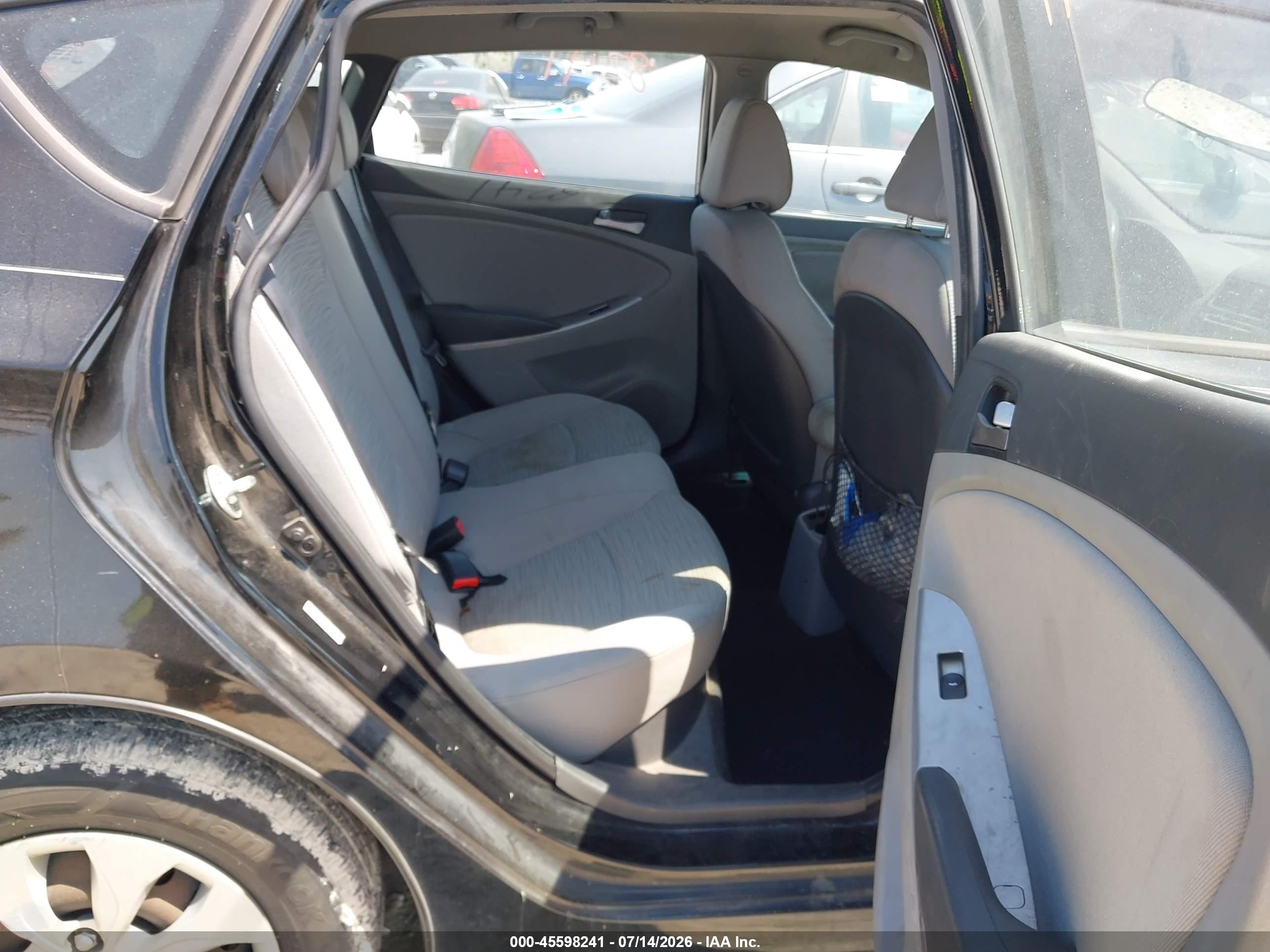 2015 Hyundai Accent Gs Black vin: KMHCT5AE5FU205970