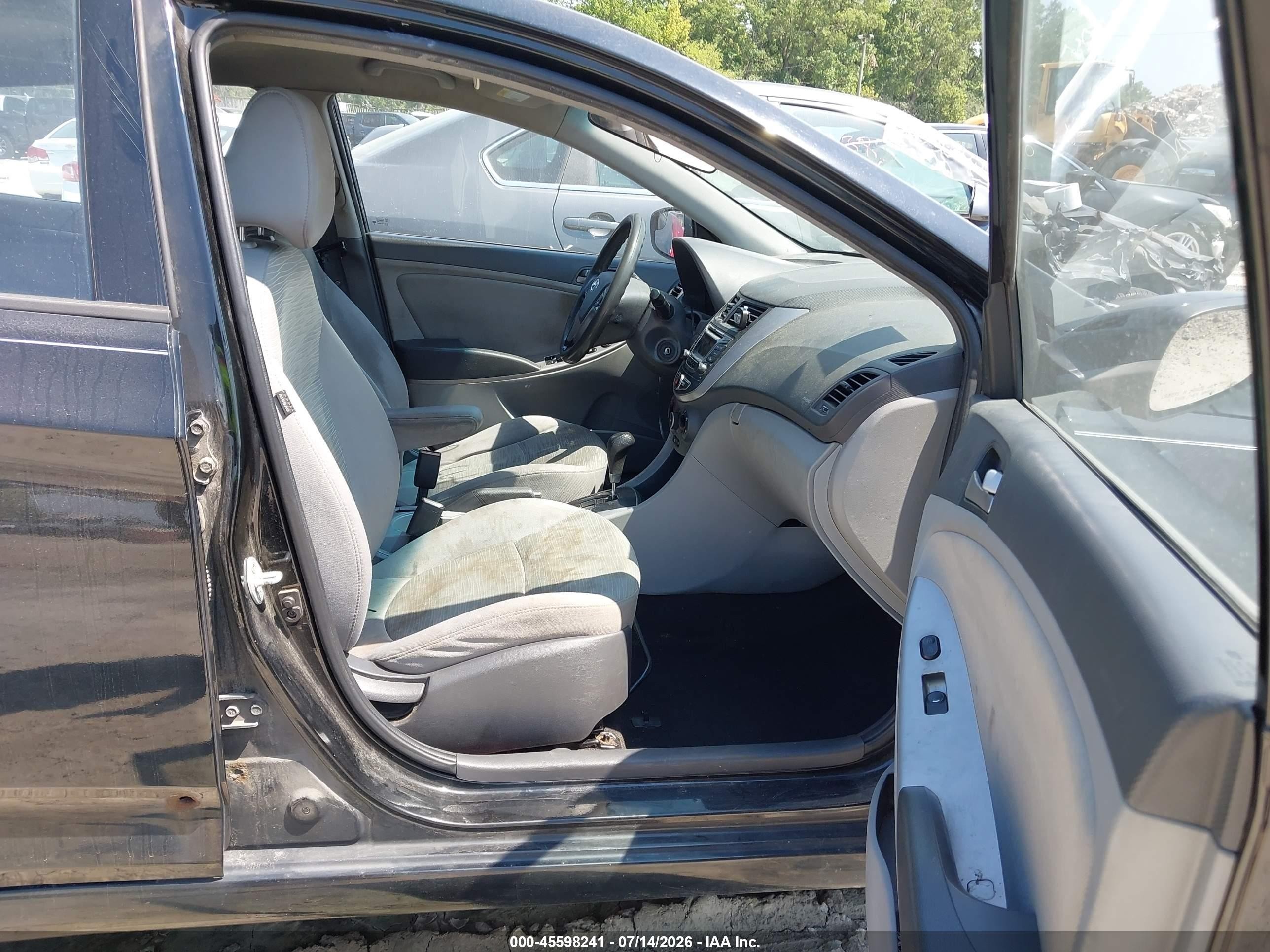 2015 Hyundai Accent Gs Black vin: KMHCT5AE5FU205970