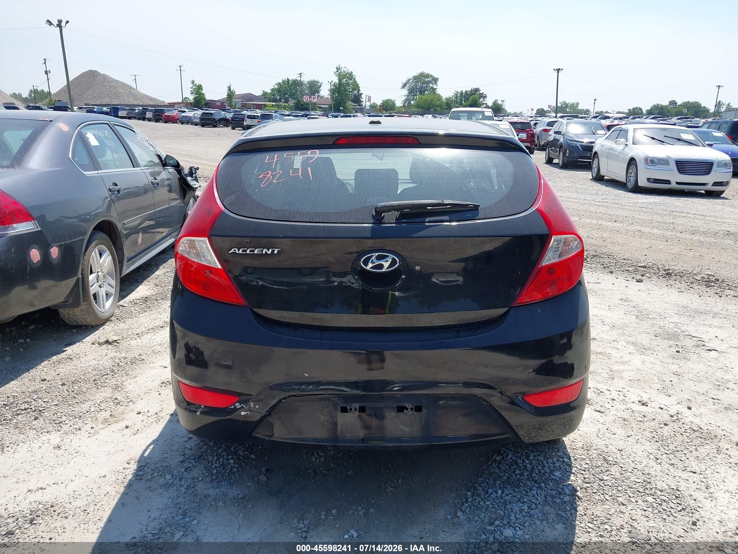 2015 Hyundai Accent Gs Black vin: KMHCT5AE5FU205970