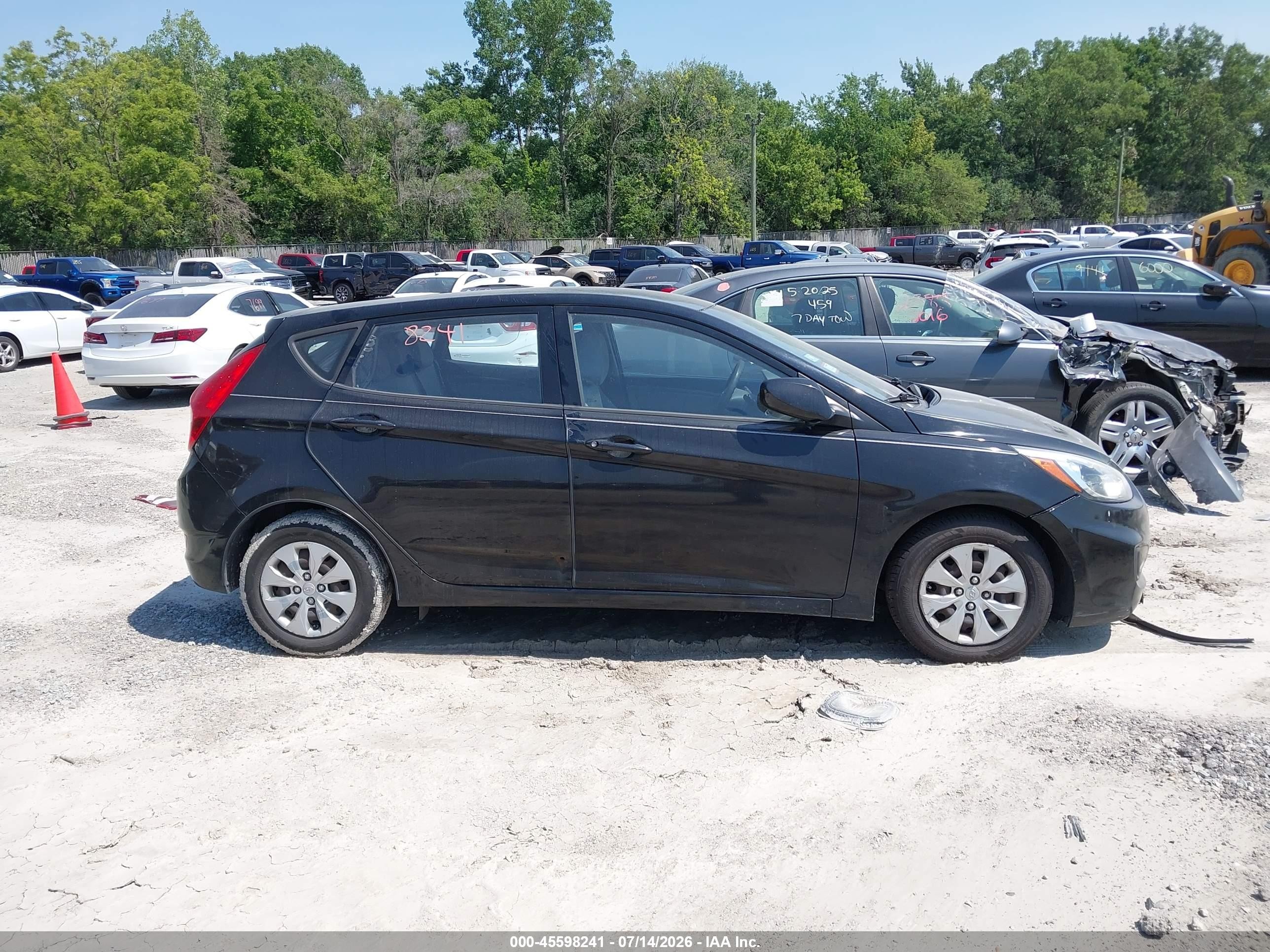 2015 Hyundai Accent Gs Black vin: KMHCT5AE5FU205970