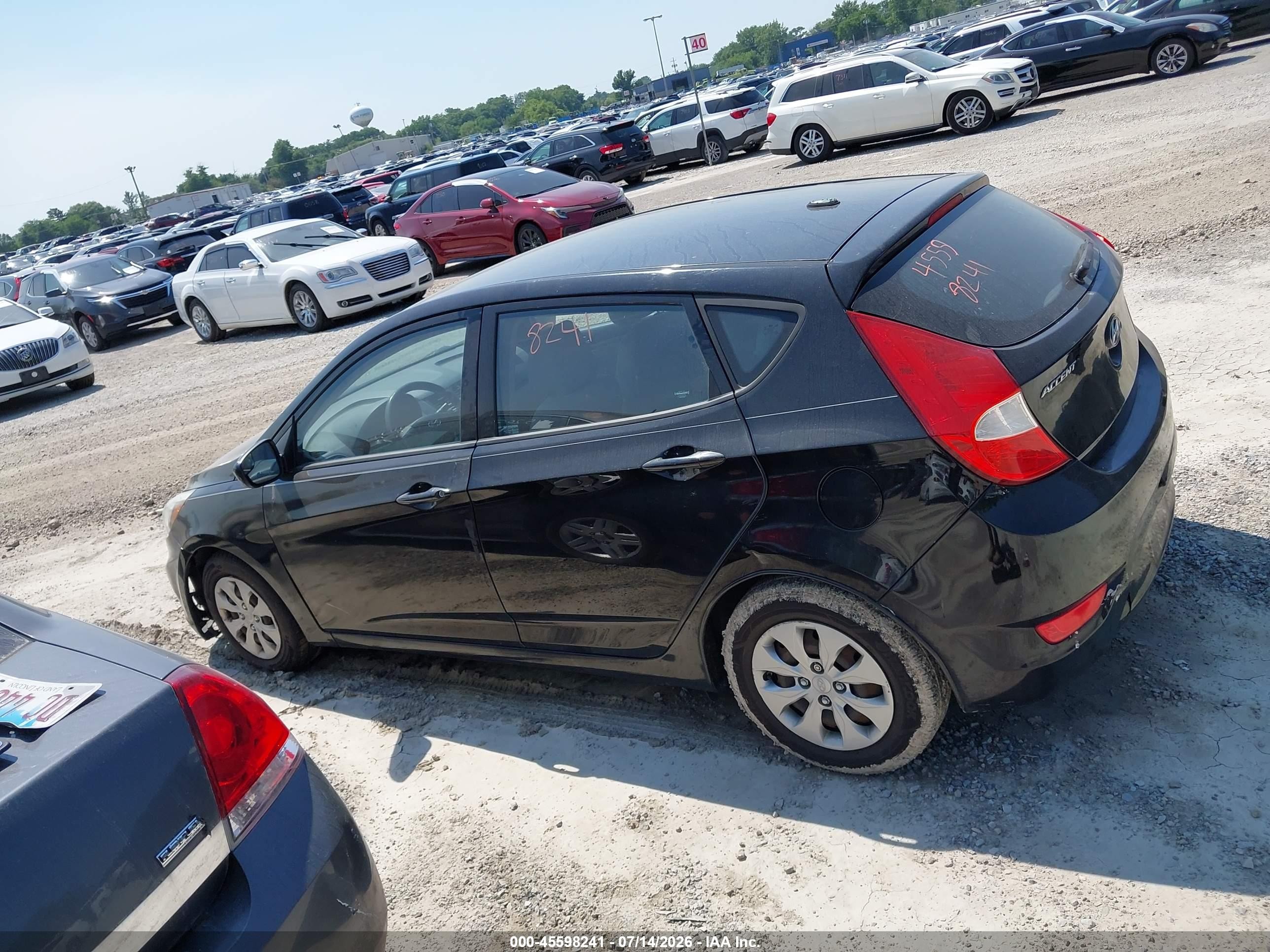 2015 Hyundai Accent Gs Black vin: KMHCT5AE5FU205970