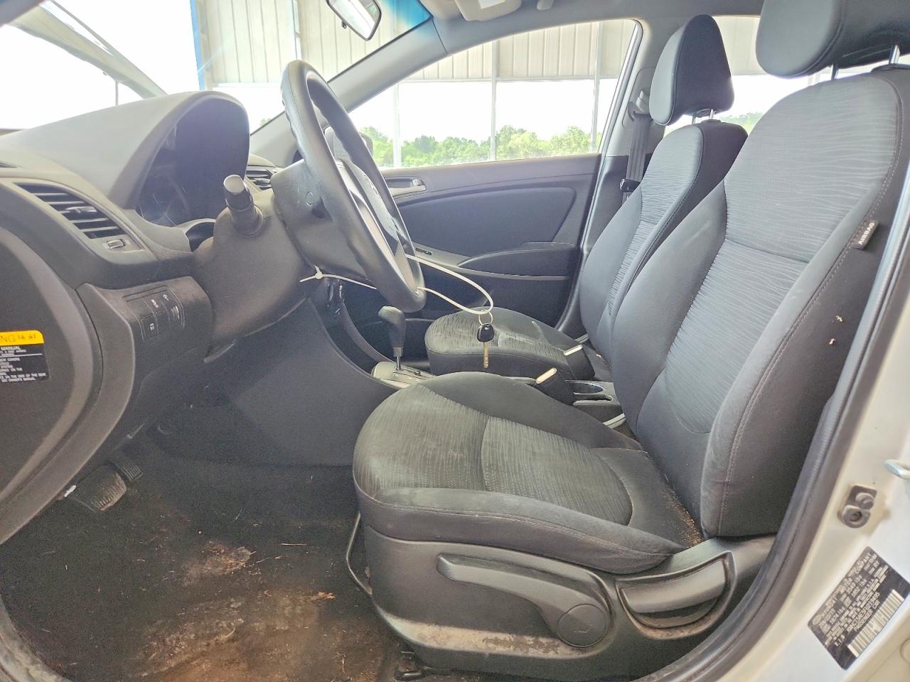 2015 Hyundai Accent Gs Silver vin: KMHCT5AE5FU219495