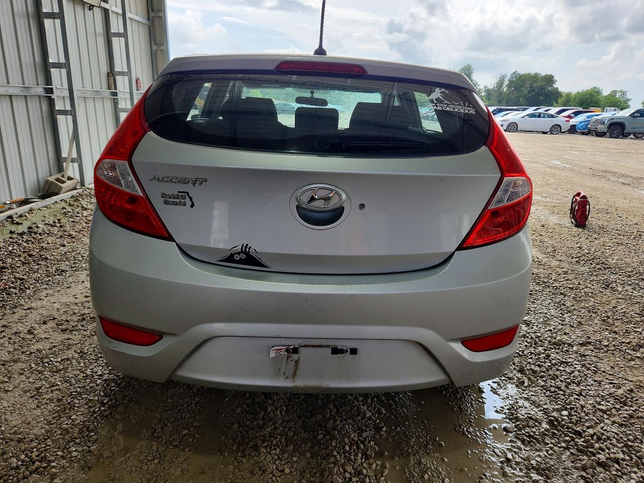 2015 Hyundai Accent Gs Silver vin: KMHCT5AE5FU219495