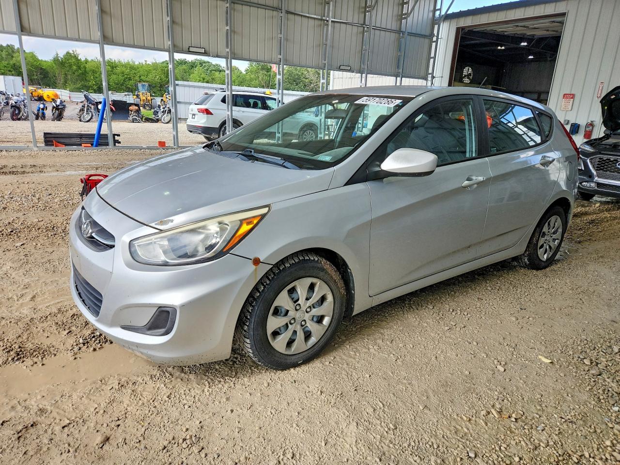 2015 Hyundai Accent Gs Silver vin: KMHCT5AE5FU219495