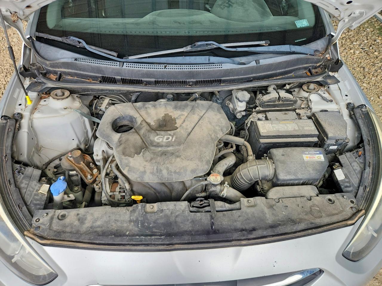 2015 Hyundai Accent Gs Silver vin: KMHCT5AE5FU219495