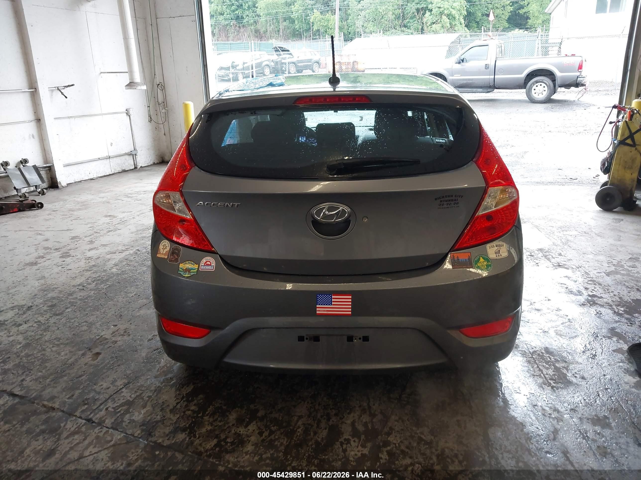 2015 Hyundai Accent Gs Gray vin: KMHCT5AE5FU225295