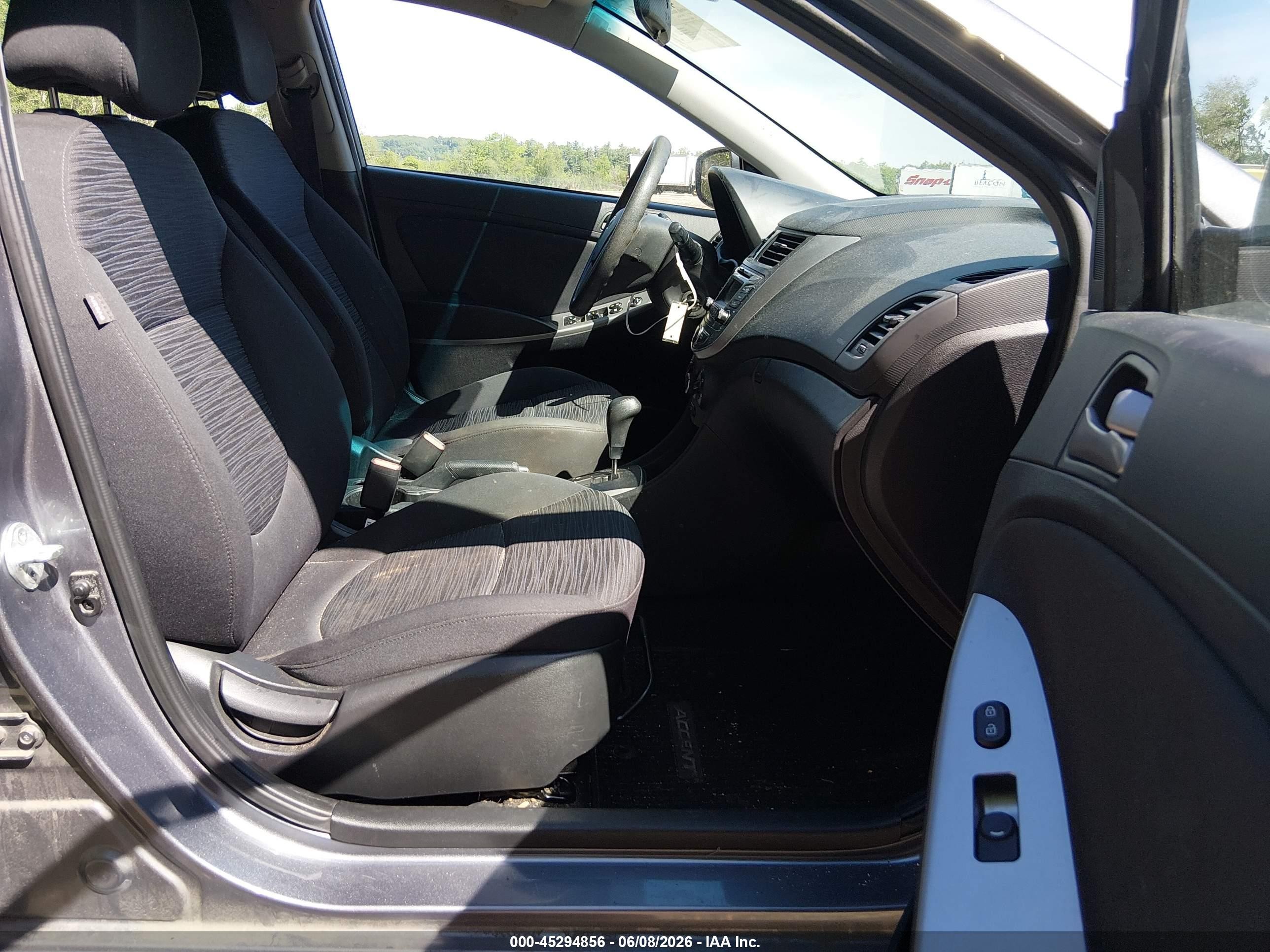2015 Hyundai Accent Gs Gray vin: KMHCT5AE5FU226172