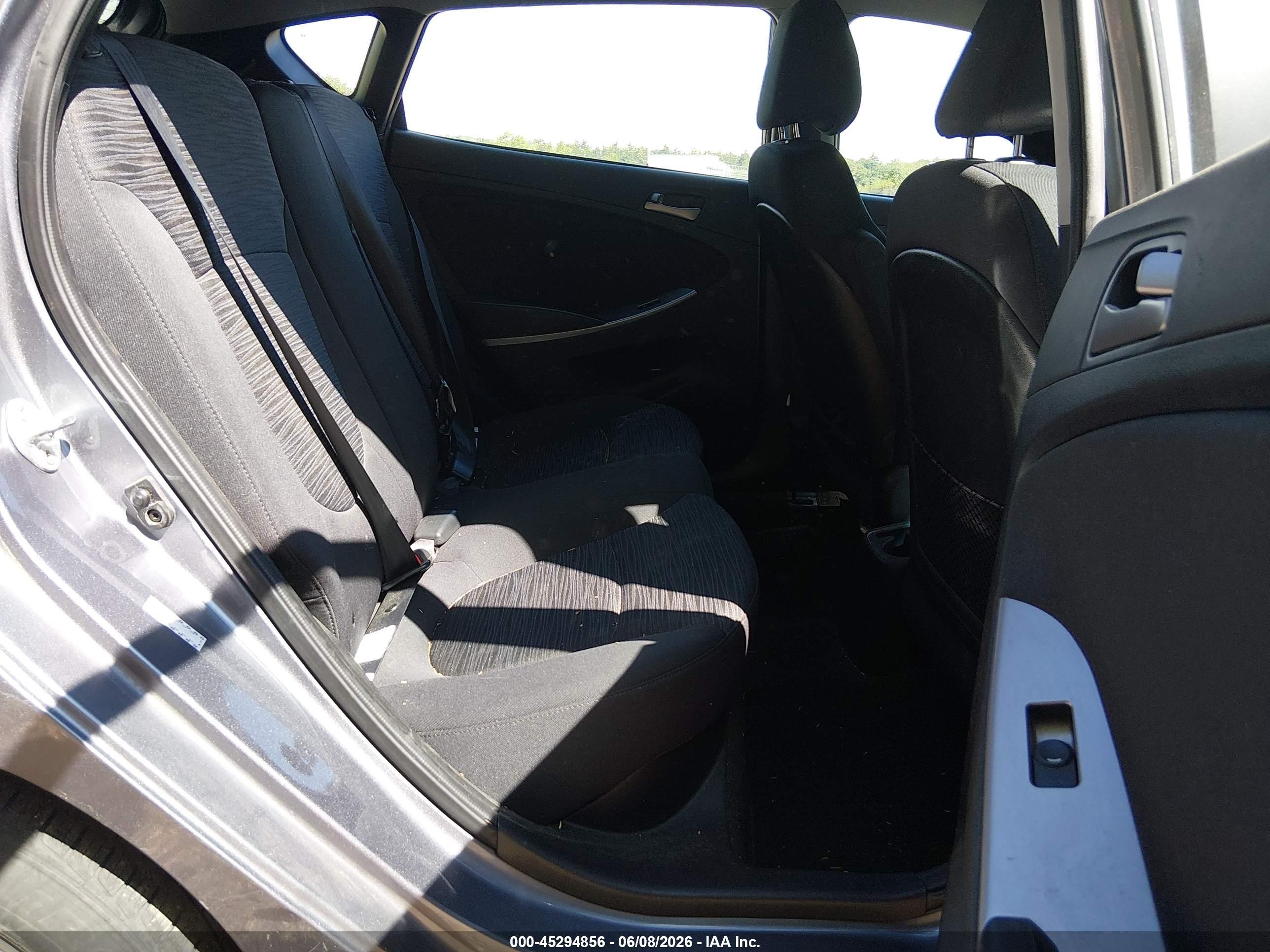 2015 Hyundai Accent Gs Gray vin: KMHCT5AE5FU226172