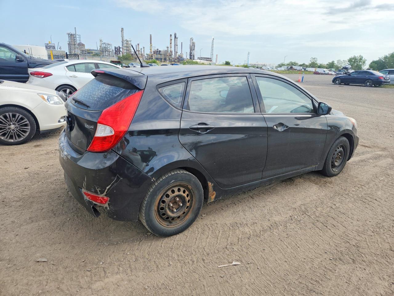 2012 Hyundai Accent Gs Black vin: KMHCT5AE6CU027207
