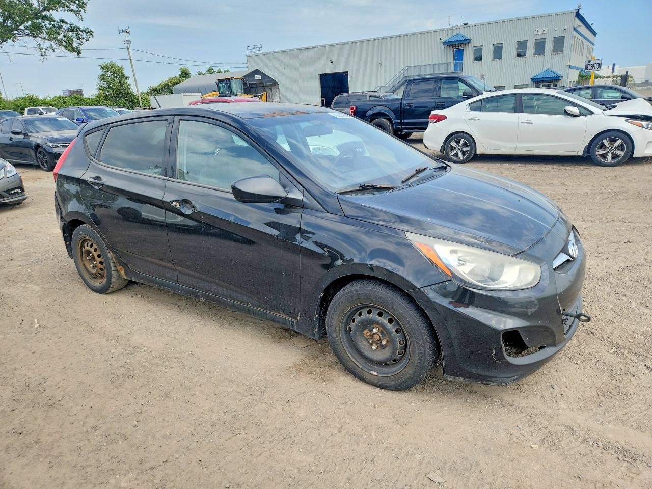 2012 Hyundai Accent Gs Black vin: KMHCT5AE6CU027207