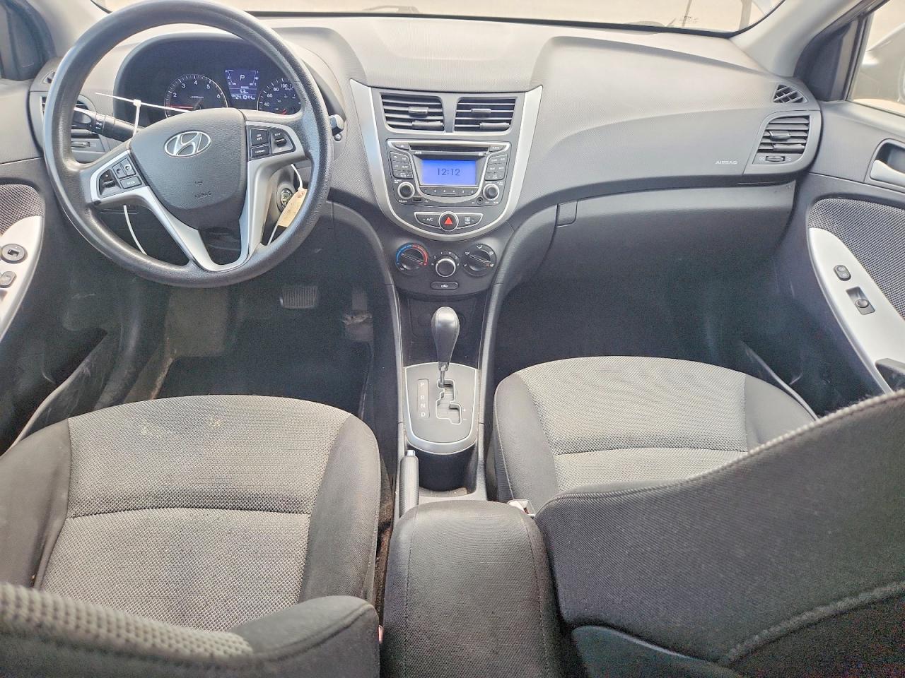 2012 Hyundai Accent Gs Black vin: KMHCT5AE6CU027207