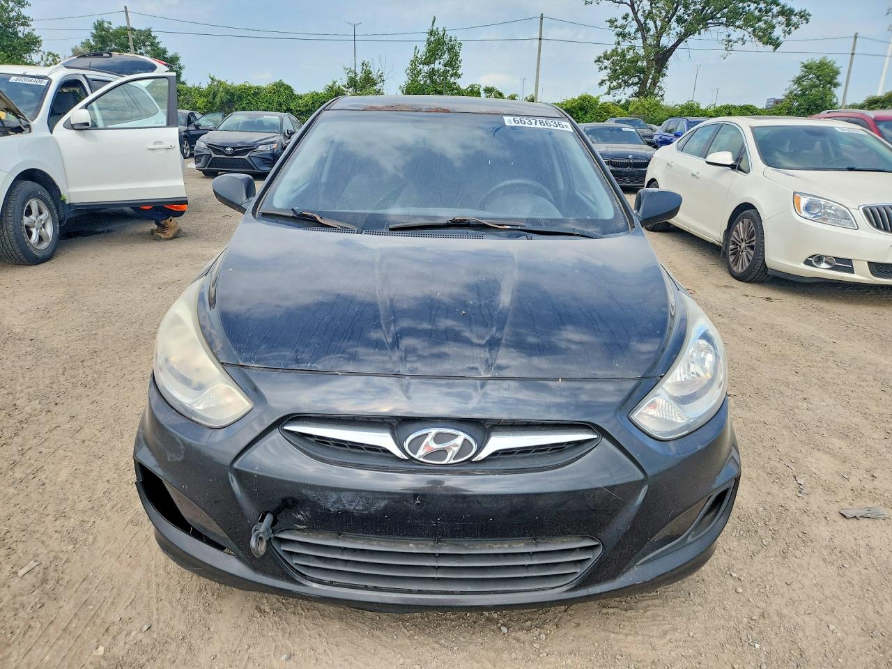 2012 Hyundai Accent Gs Black vin: KMHCT5AE6CU027207
