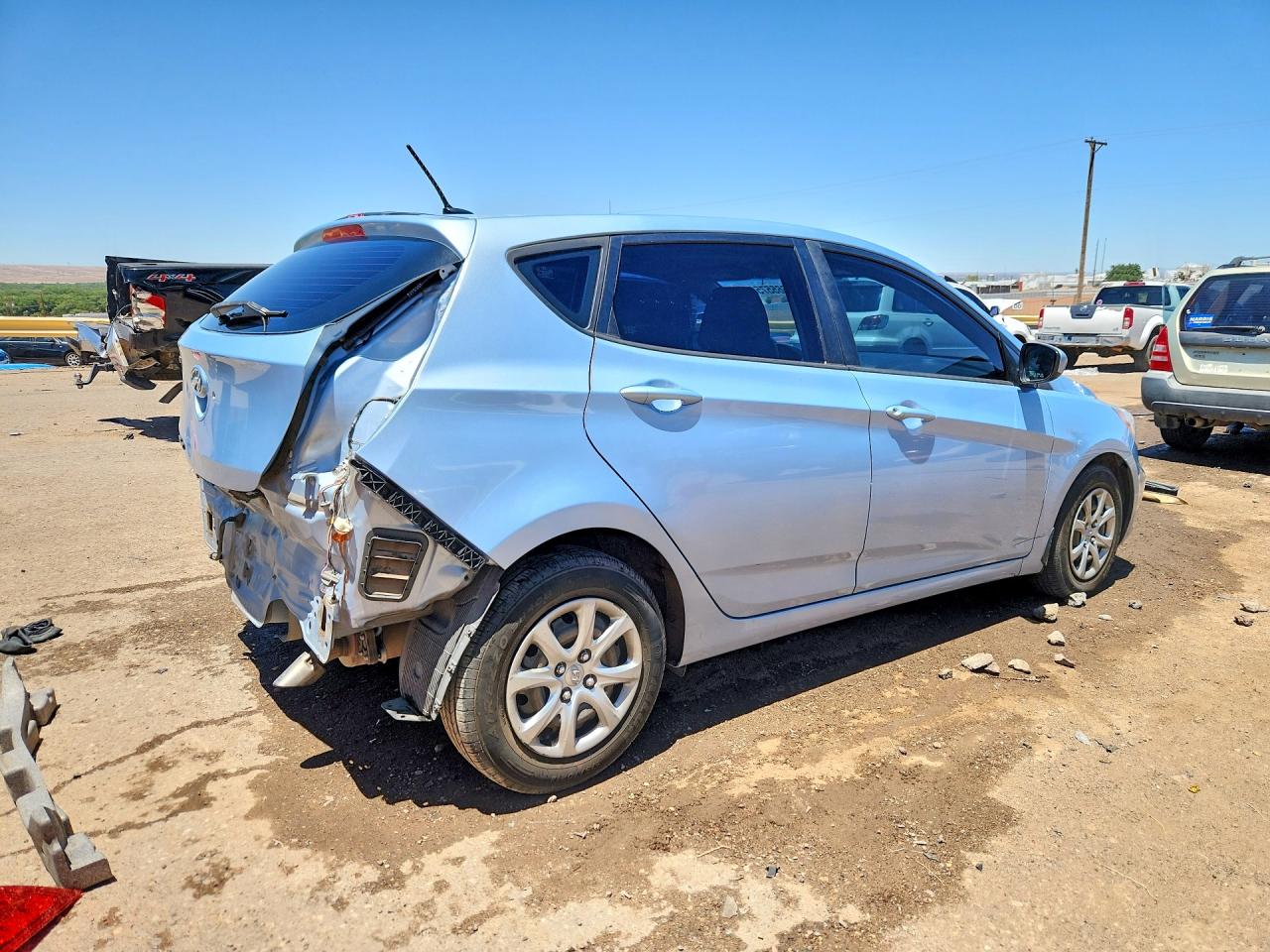 2013 Hyundai Accent Gs Blue vin: KMHCT5AE6DU082533