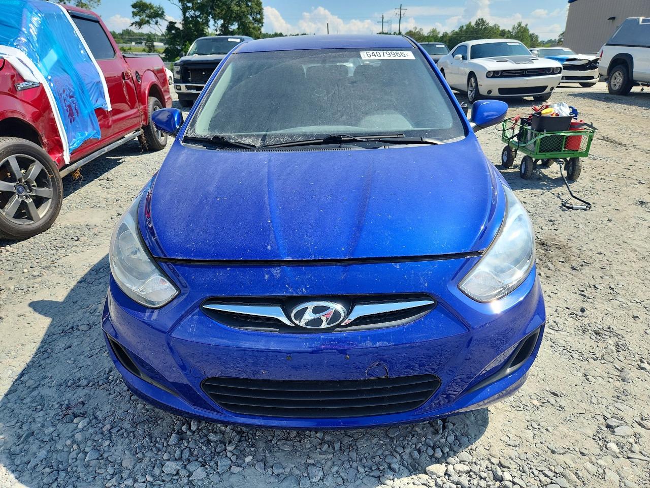 2013 Hyundai Accent Gs Blue vin: KMHCT5AE6DU084184