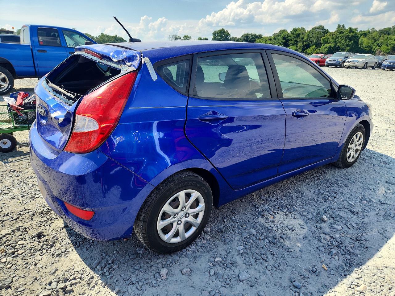 2013 Hyundai Accent Gs Blue vin: KMHCT5AE6DU084184