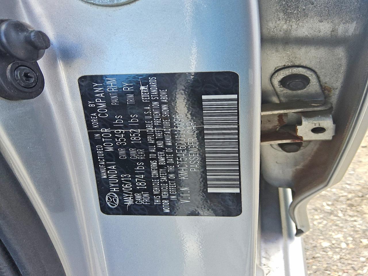 2013 Hyundai Accent Gs Серебряный vin: KMHCT5AE6DU116096